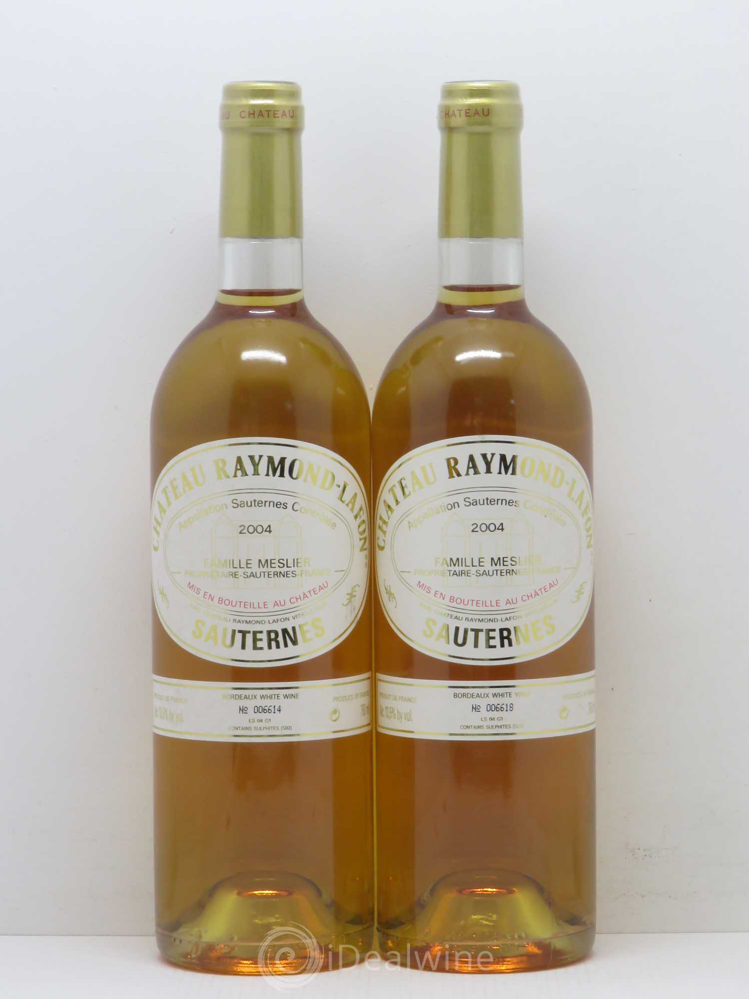 Château Raymond Lafon 2004 - Lotto di 2 bottiglie - 0