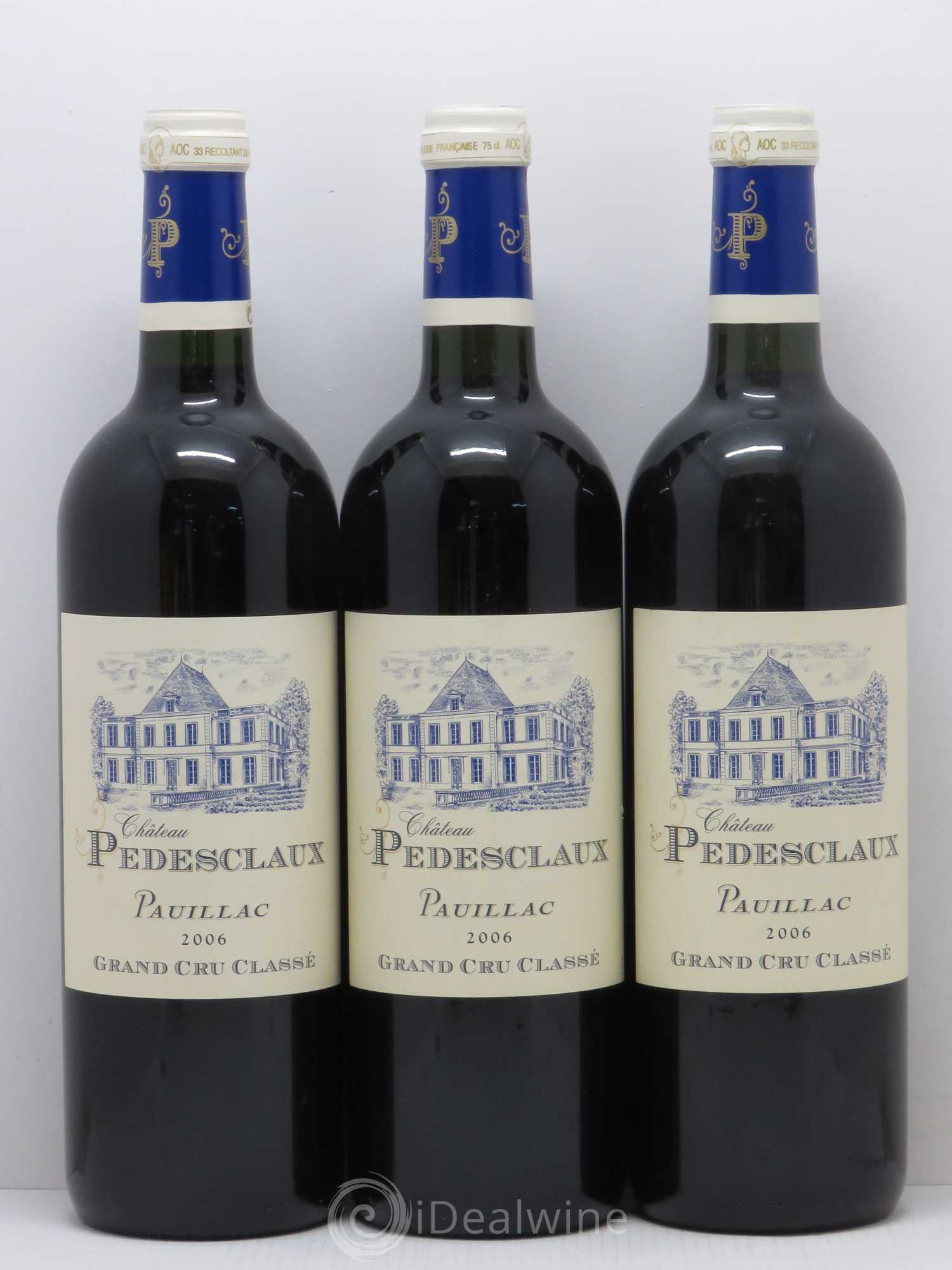 Château Pedesclaux 5ème Grand Cru Classé 2006 - Lot de 3 bouteilles - 0