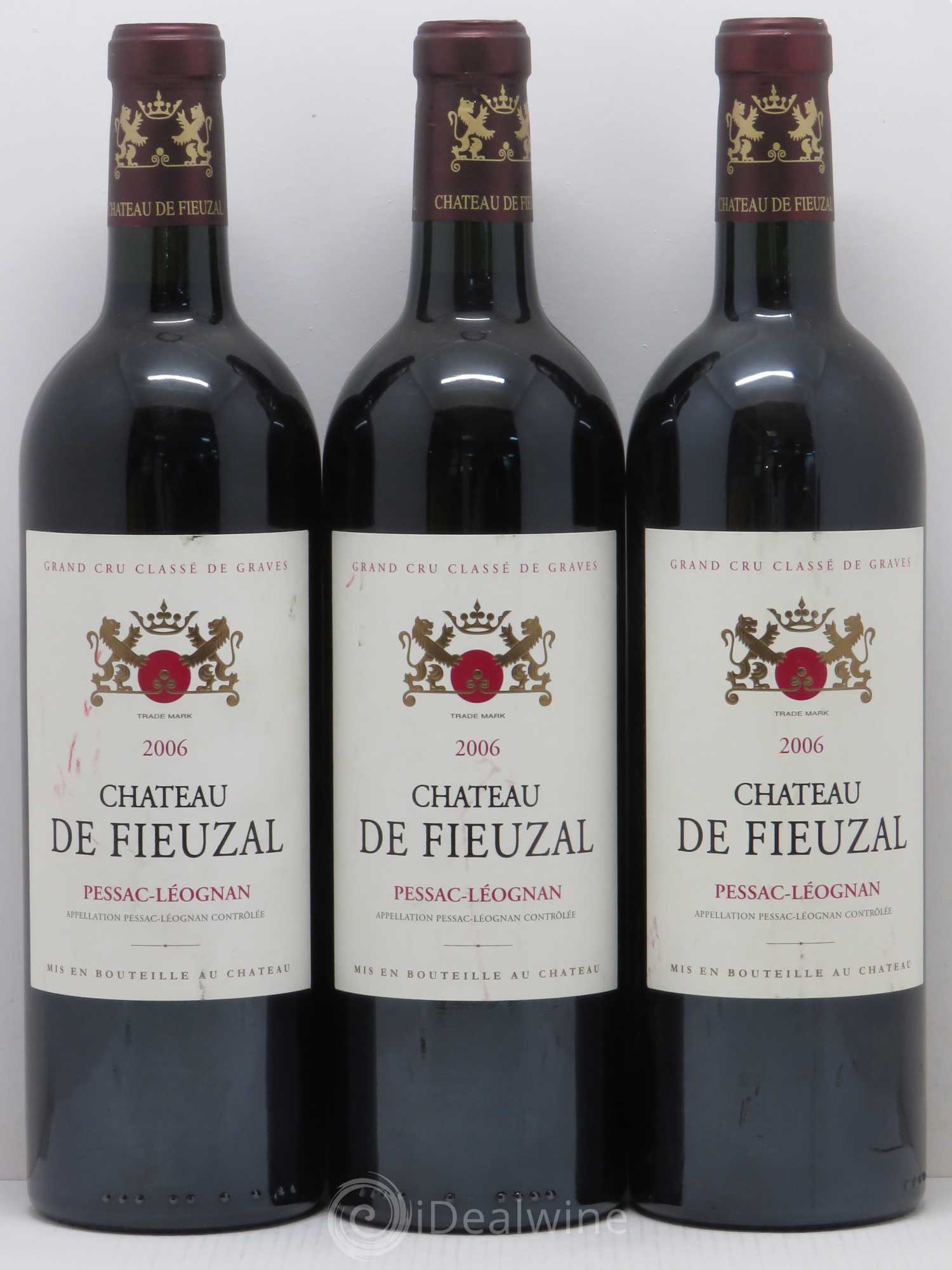 Château de Fieuzal Cru Classé de Graves 2006 - Lot de 3 bouteilles - 0