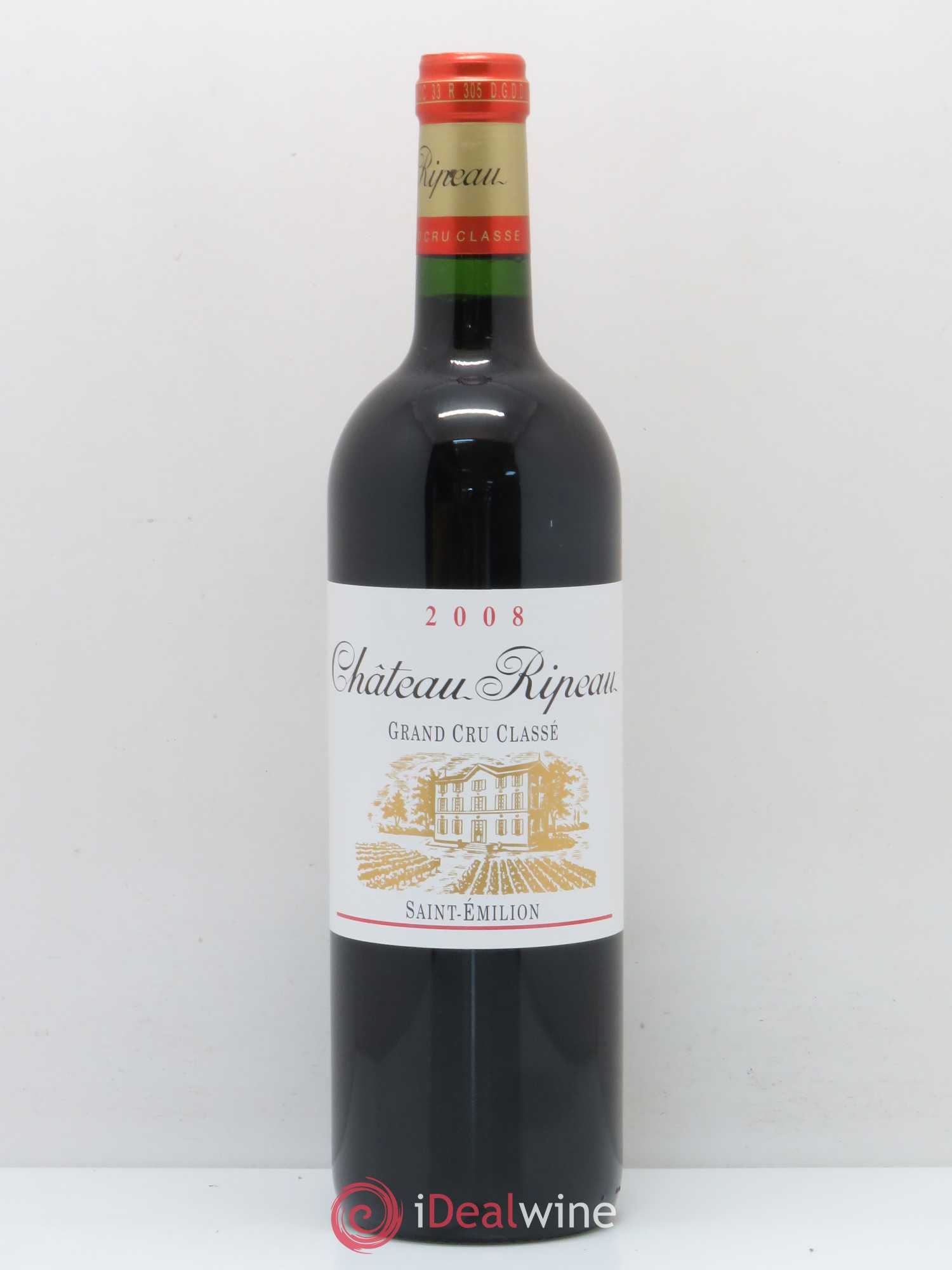 Château Ripeau Grand Cru Classé (sans prix de réserve) 2008 - Lot de 1 bouteille - 0
