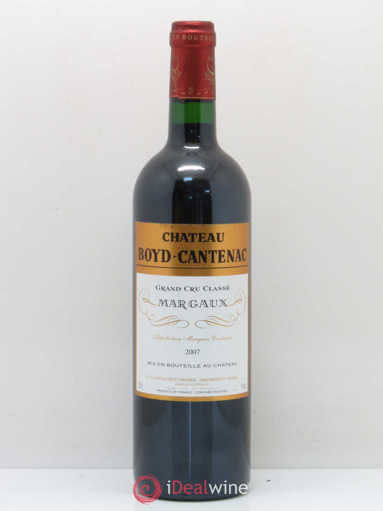 Château Boyd Cantenac 3ème Grand Cru Classé 2007 - Lot de 1 bouteille - 0