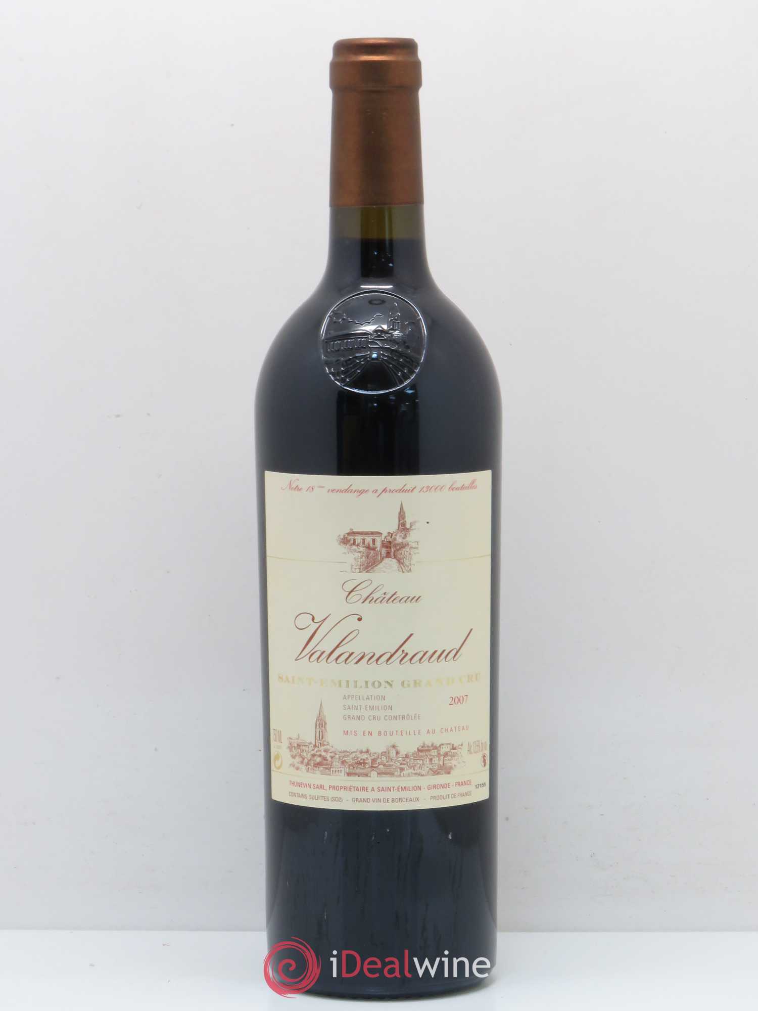 Château de Valandraud (sans prix de réserve) 2007 - Lot de 1 bouteille - 0