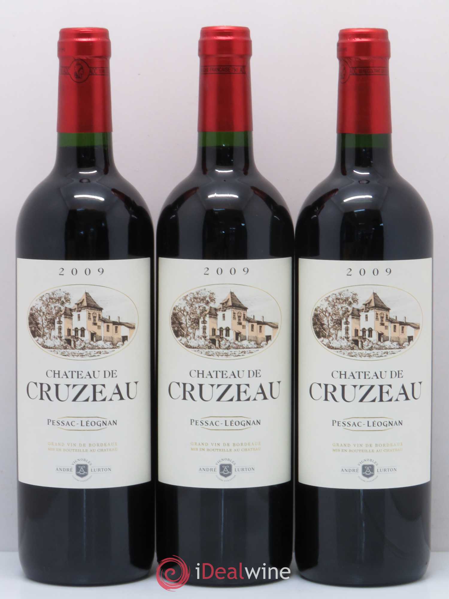 Château de Cruzeau (sans prix de réserve) 2009 - Lot de 3 bouteilles - 0