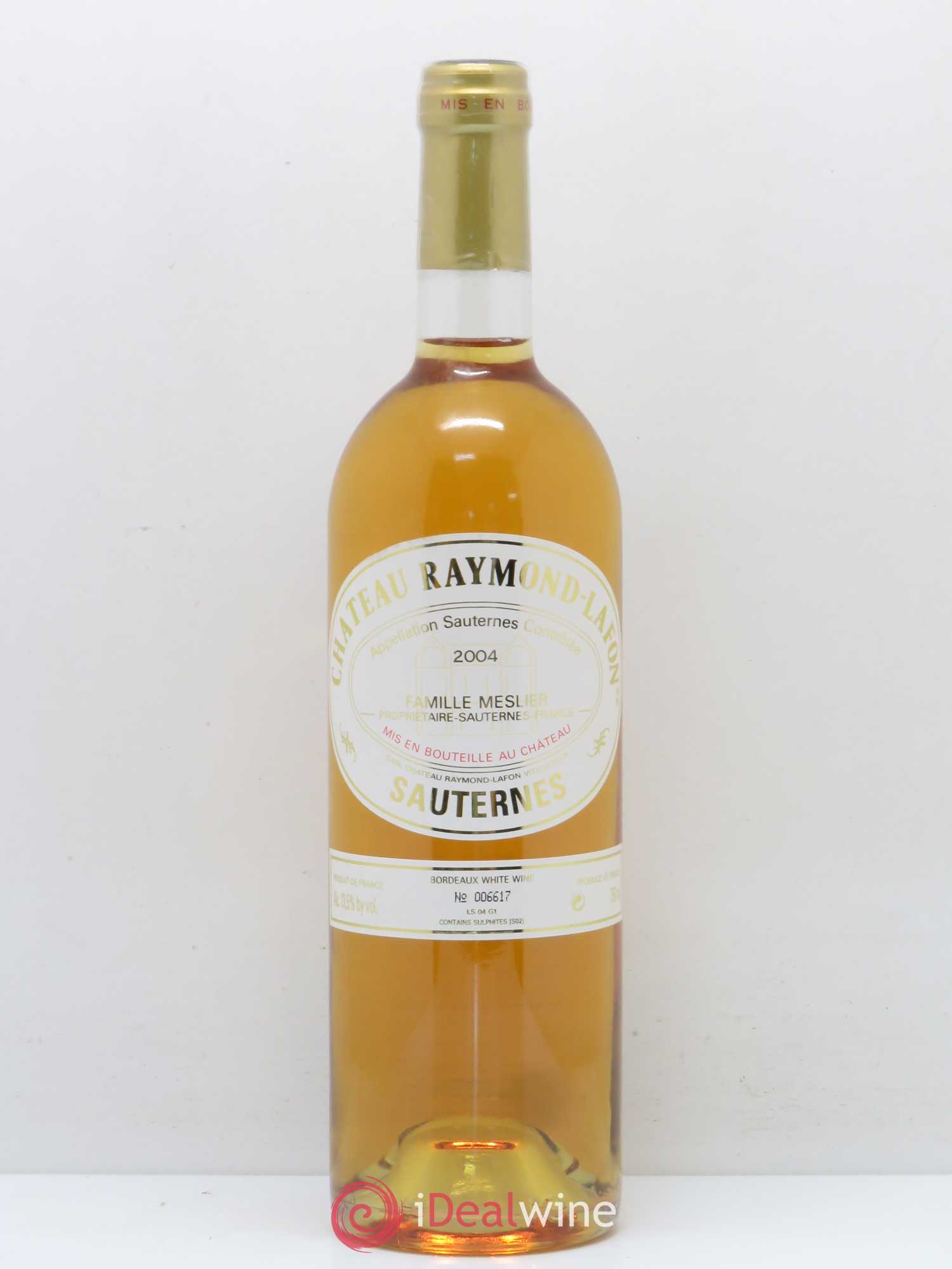 Château Raymond Lafon 2004 - Lot de 1 bouteille - 0