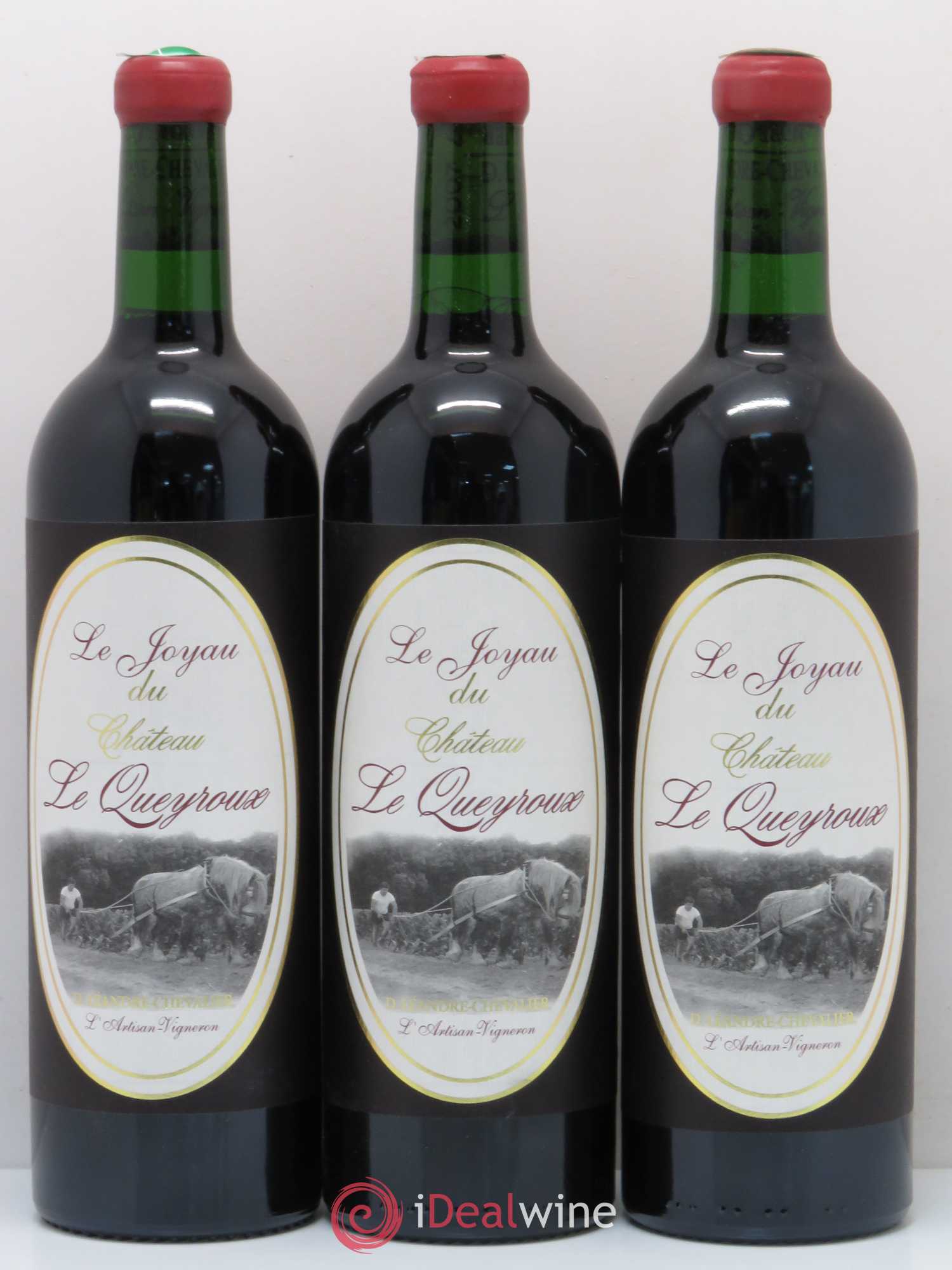 Premières-Côtes-de-Blaye (Blaye-Côtes-de-Bordeaux) Le Joyaux du Château Le Queyroux (sans prix de réserve) 2007 - Lotto di 3 bottiglie - 0