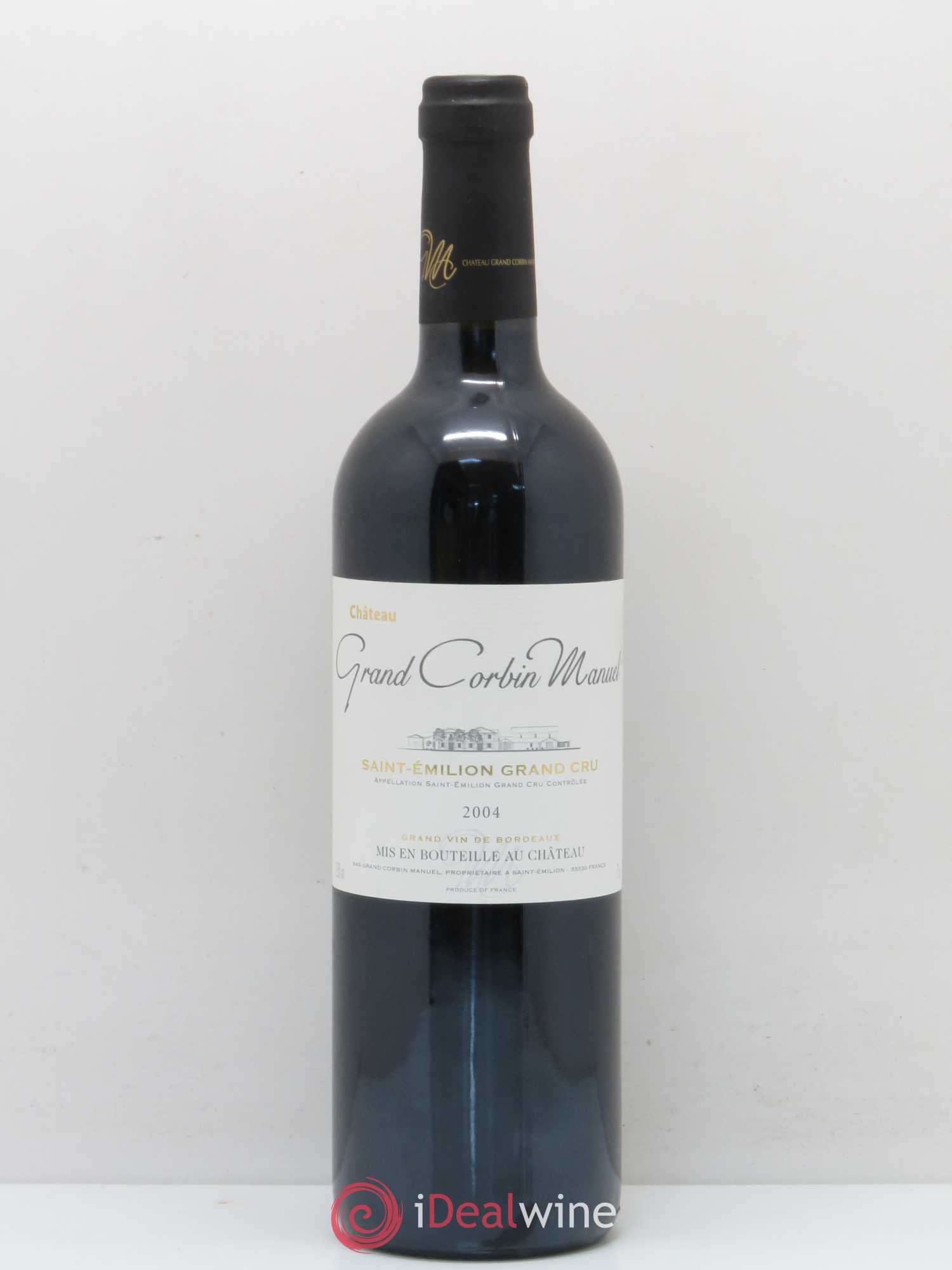 Château Grand Corbin Manuel 2004 - Lot de 1 bouteille - 0