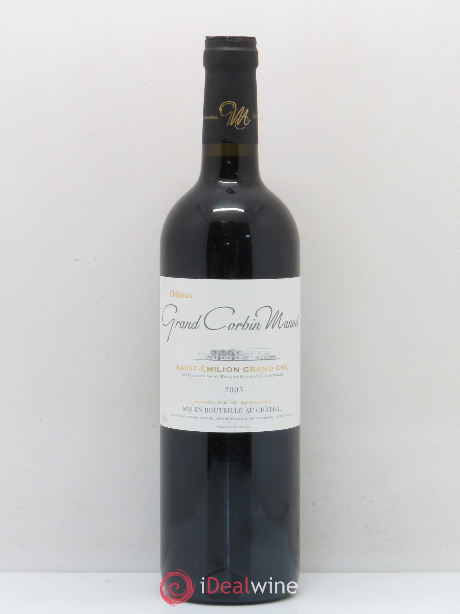 Château Grand Corbin Manuel 2005 - Lot de 1 bouteille - 0