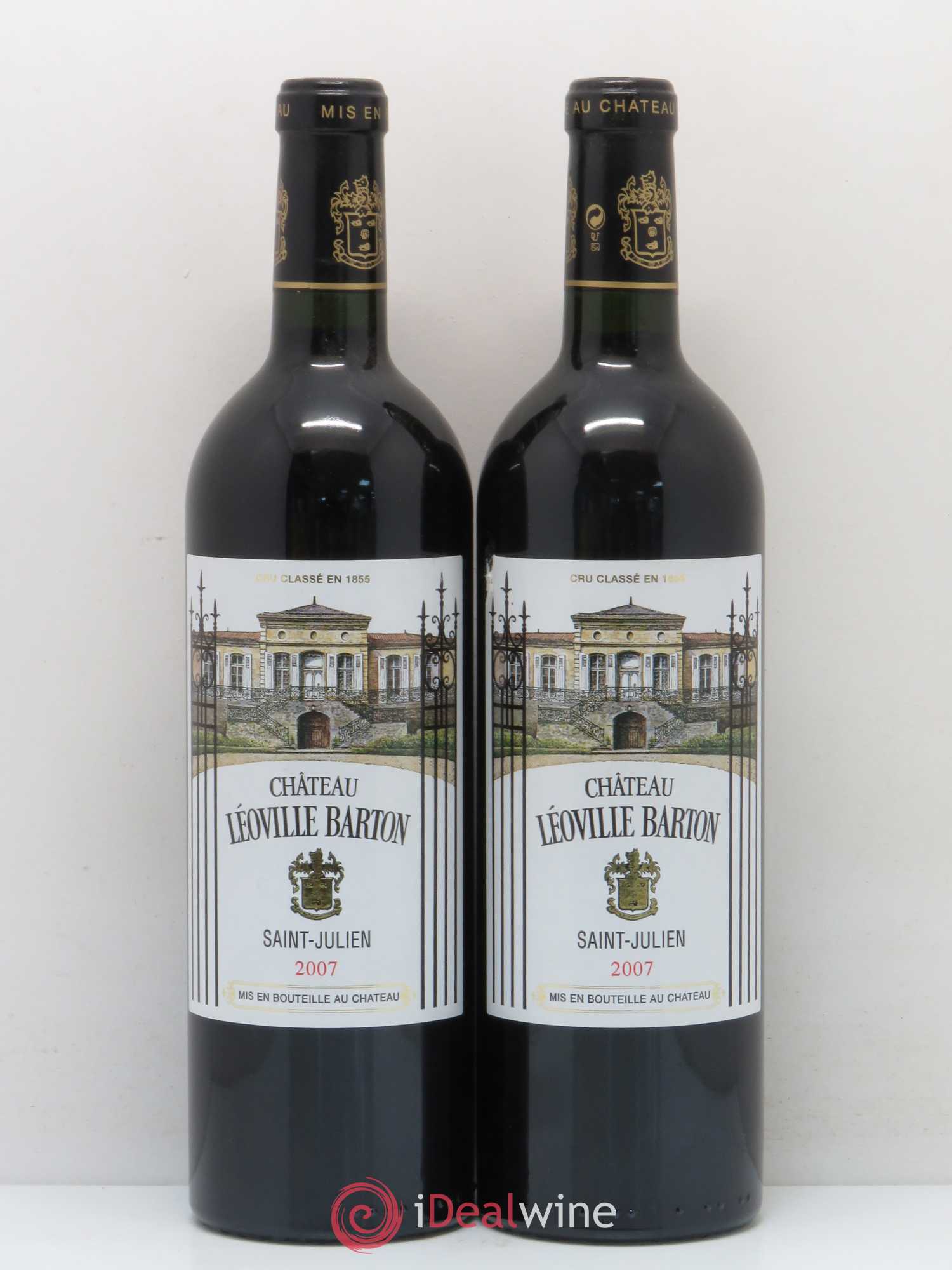 Château Léoville Barton 2ème Grand Cru Classé 2007 - Lot de 2 bouteilles - 0