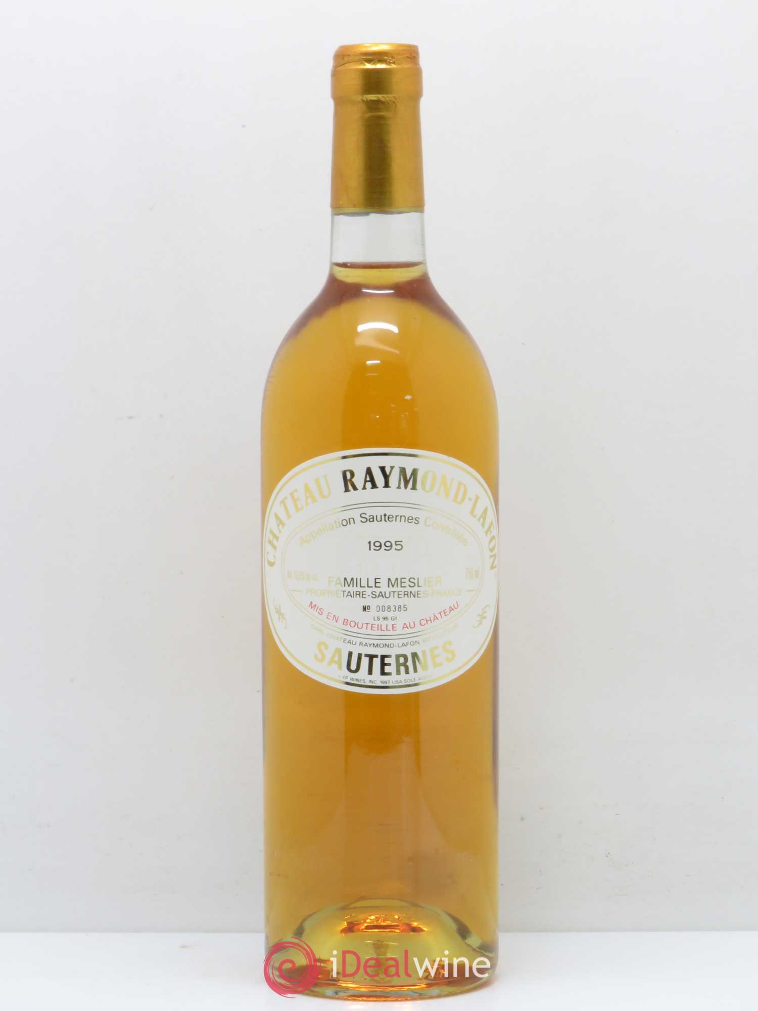 Château Raymond Lafon 1995 - Lotto di 1 bottiglia - 0