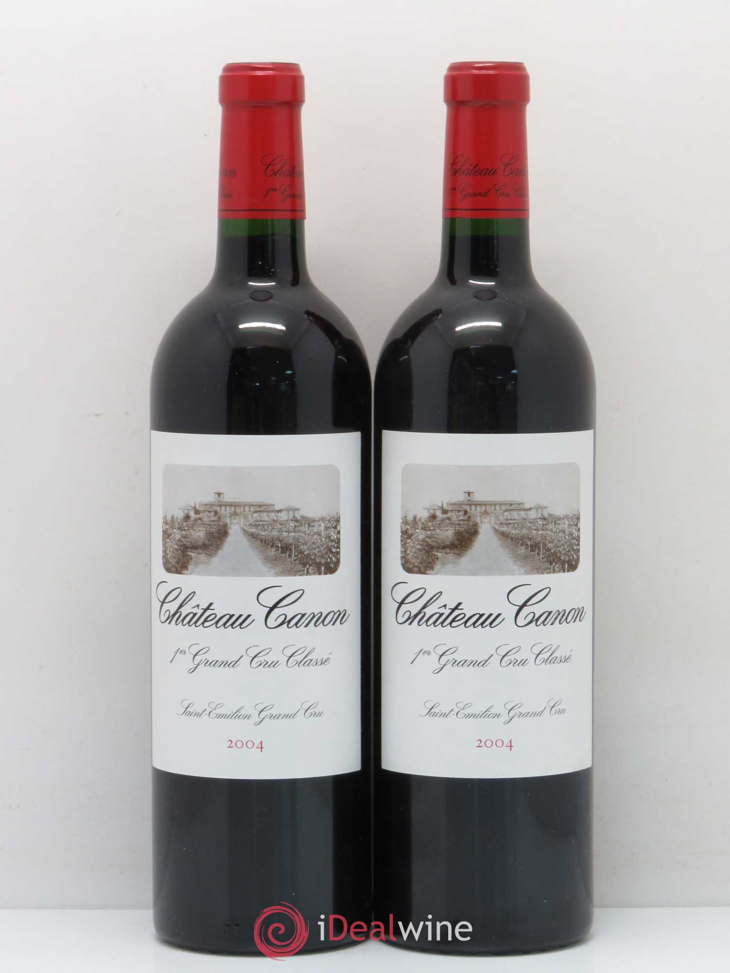 Château Canon 1er Grand Cru Classé B 2004 - Lot de 2 bouteilles - 0