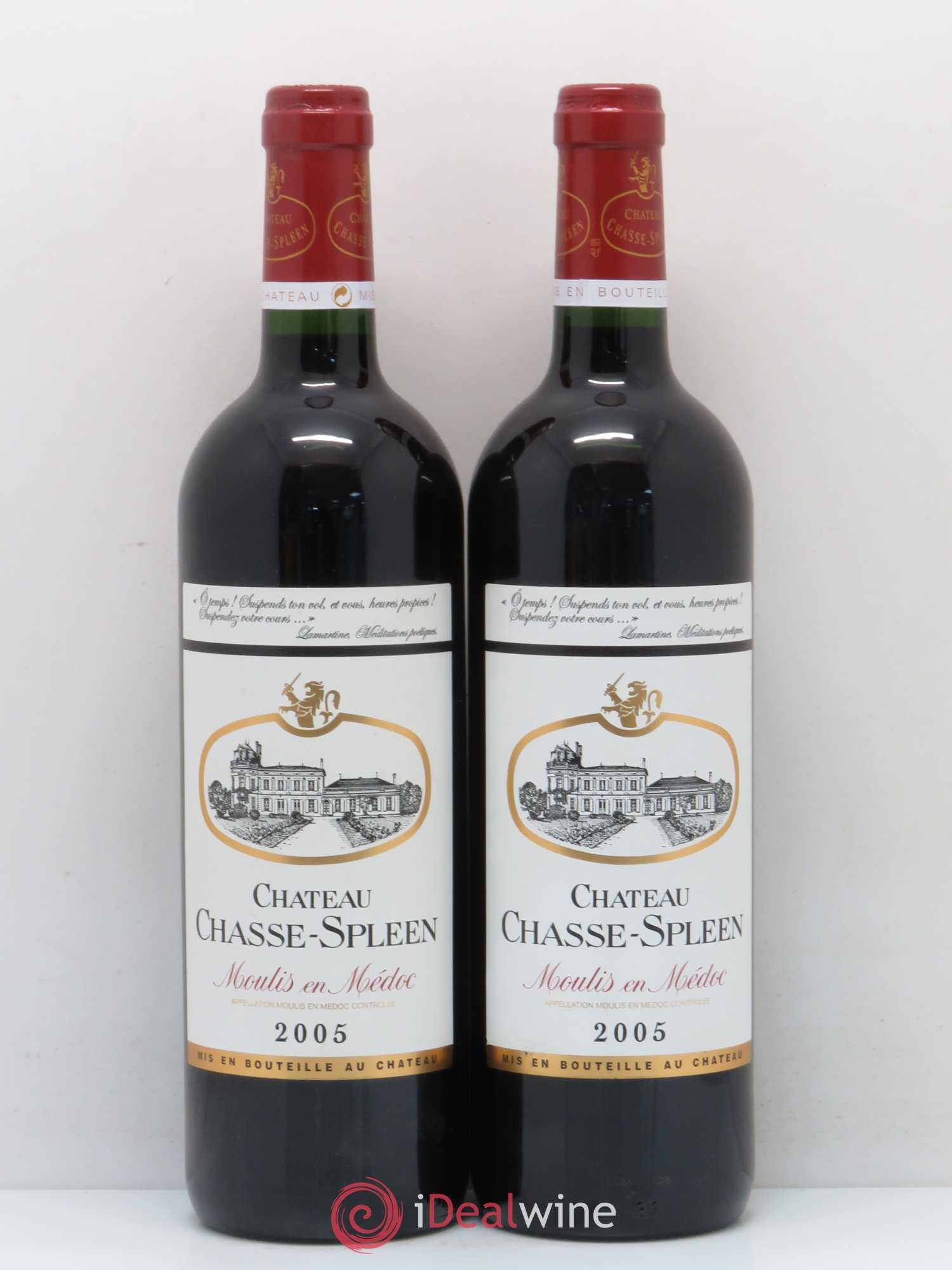 Château Chasse Spleen 2005 - Lot de 2 bouteilles - 0