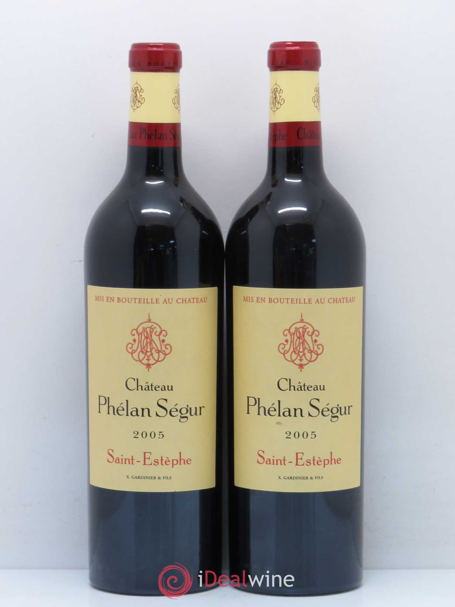 Château Phélan Ségur 2005 - Lot de 2 bouteilles - 0