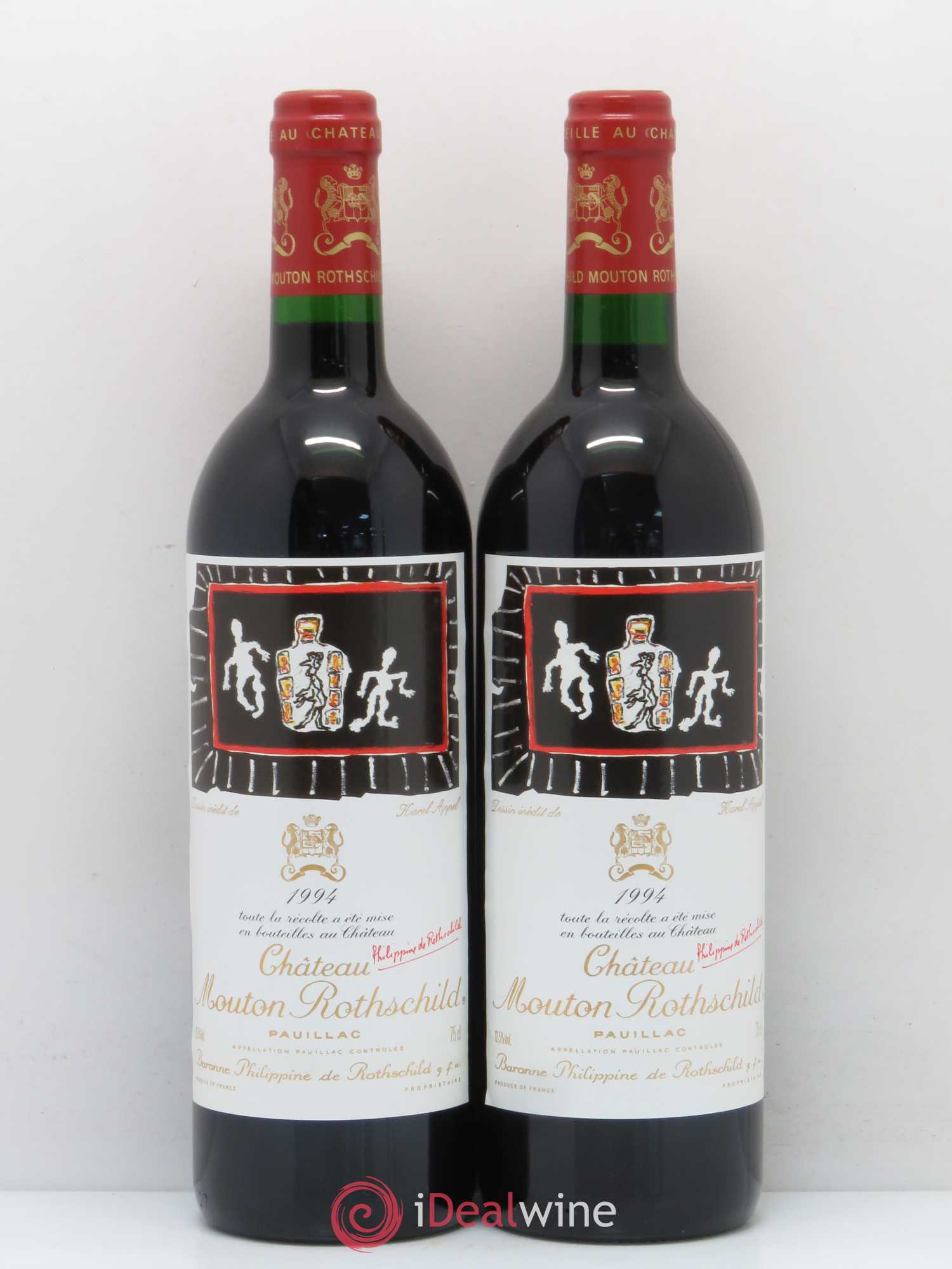 Château Mouton Rothschild 1er Grand Cru Classé 1994 - Lot de 2 bouteilles - 0