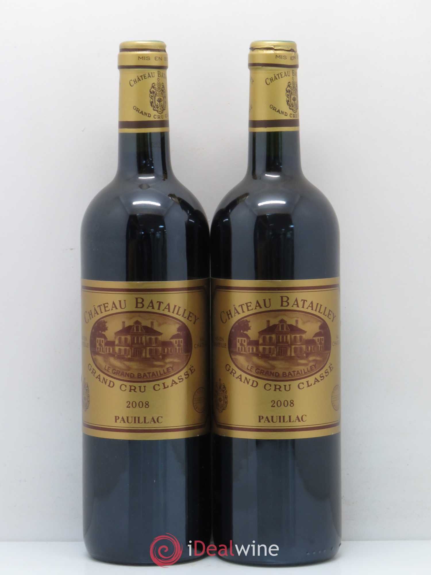 Château Batailley 5ème Grand Cru Classé 2008 - Lot de 2 bouteilles - 0