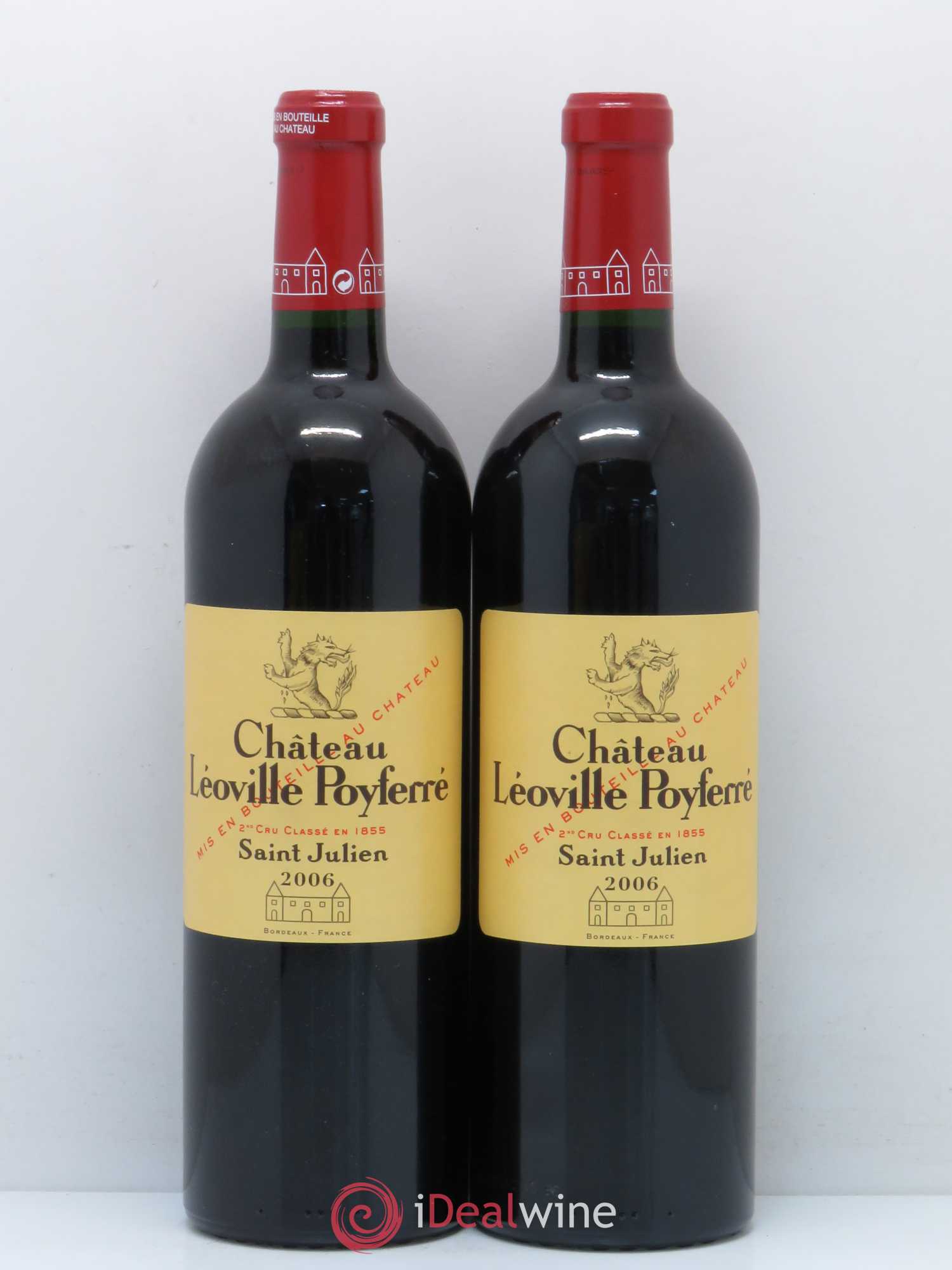 Château Léoville Poyferré 2ème Grand Cru Classé 2006 - Lot de 2 bouteilles - 0