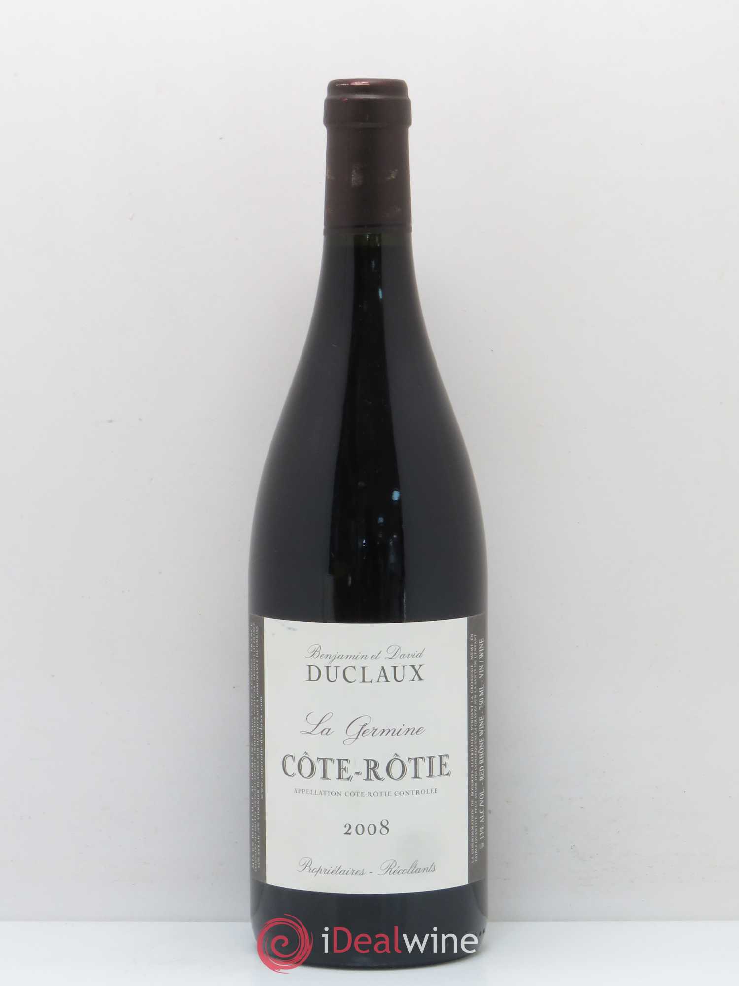 Côte-Rôtie La Germine Domaine Duclaux 2008 - Lot de 1 bouteille - 0