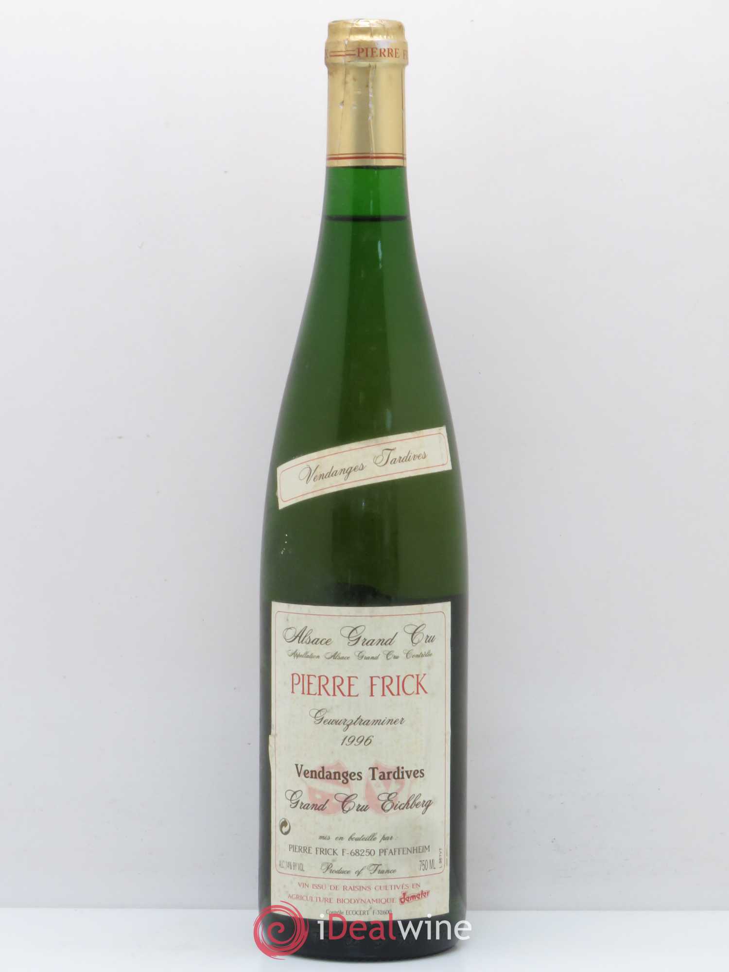 Gewurztraminer Grand Cru Eichberg Vendanges Tardives Pierre Frick (sans prix de réserve) 1996 - Posten von 1 Flasche - 0