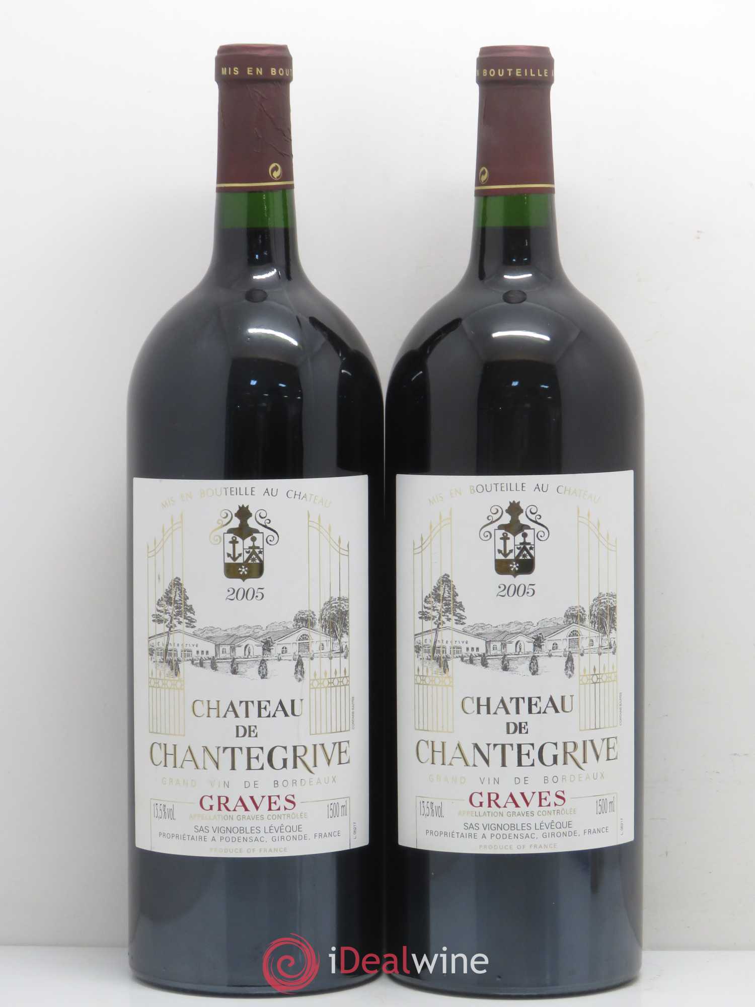 Château de Chantegrive 2005 - Lot de 2 magnums - 0