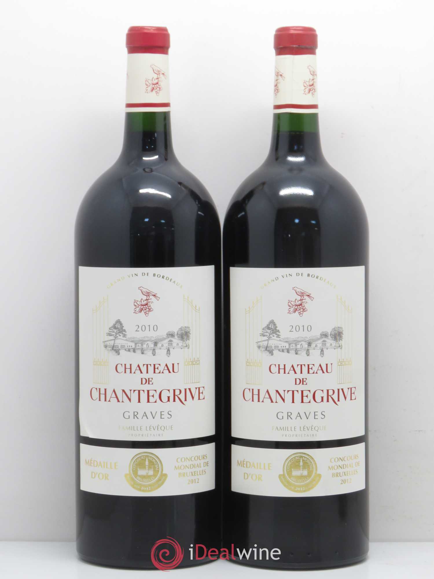 Château de Chantegrive (sans prix de réserve) 2010 - Lot de 2 magnums - 0