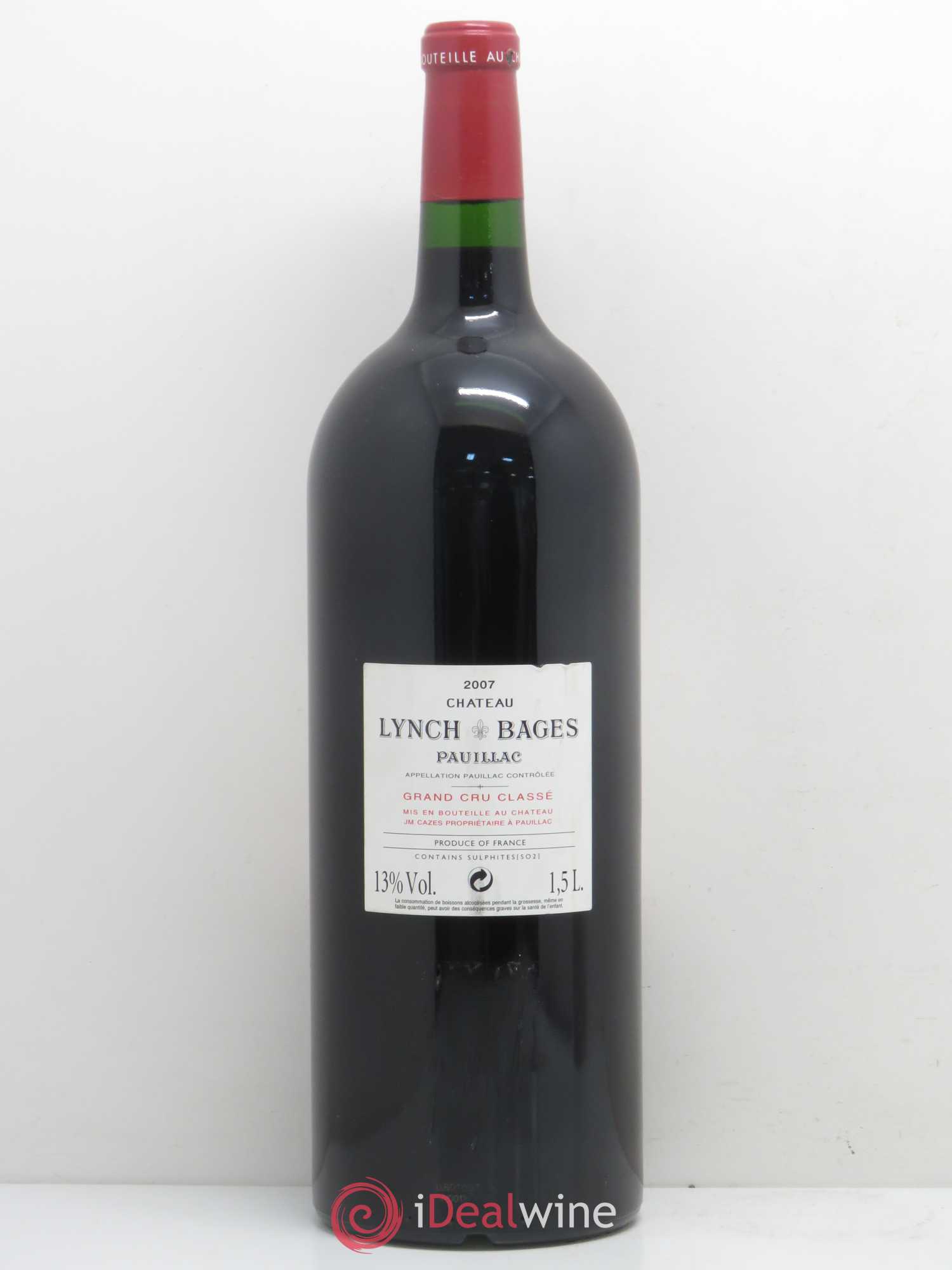 Château Lynch Bages 5ème Grand Cru Classé 2007 - Lot de 1 magnum - 1