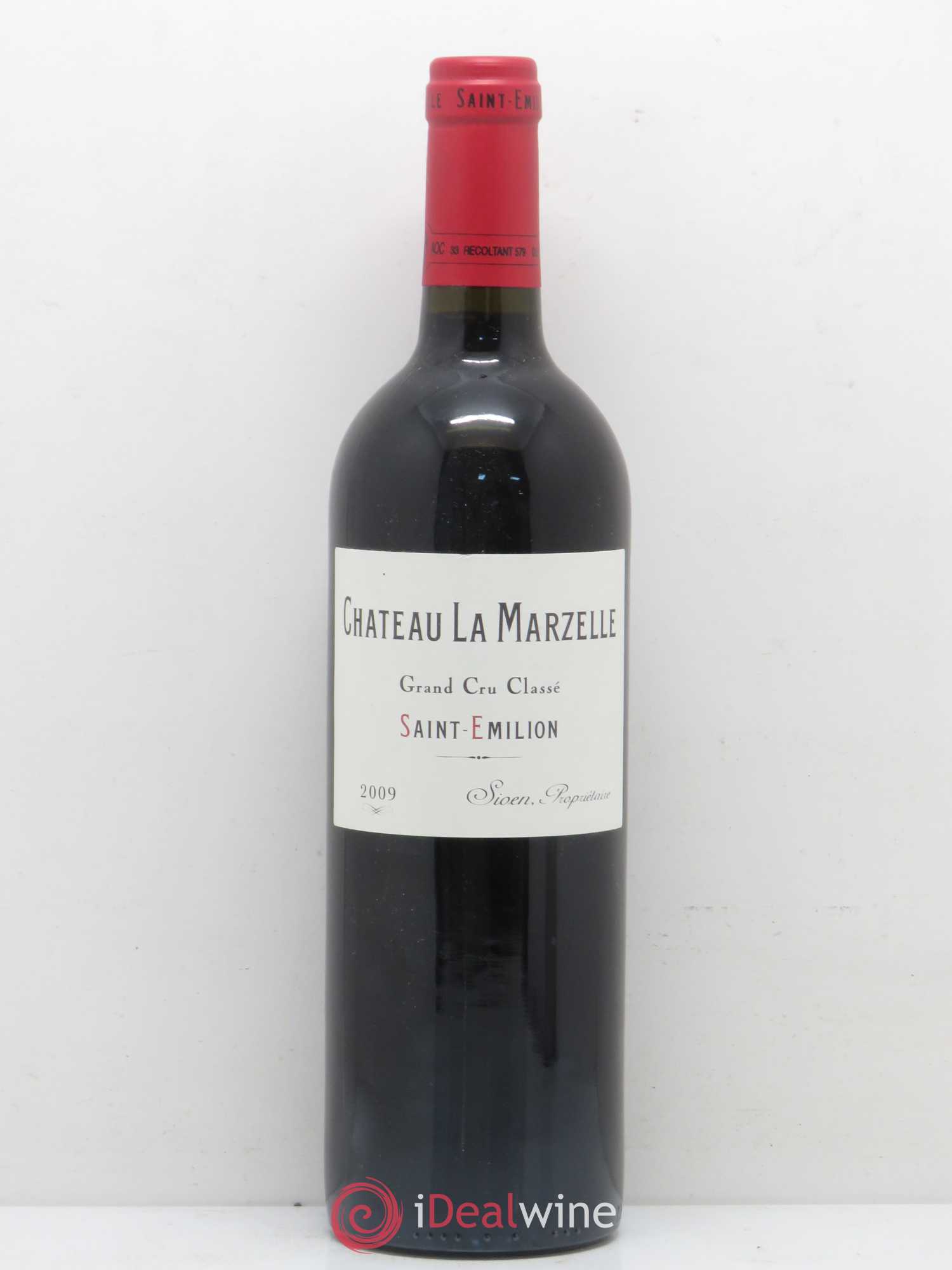 Château La Marzelle Grand Cru Classé 2009 - Lot de 1 bouteille - 0