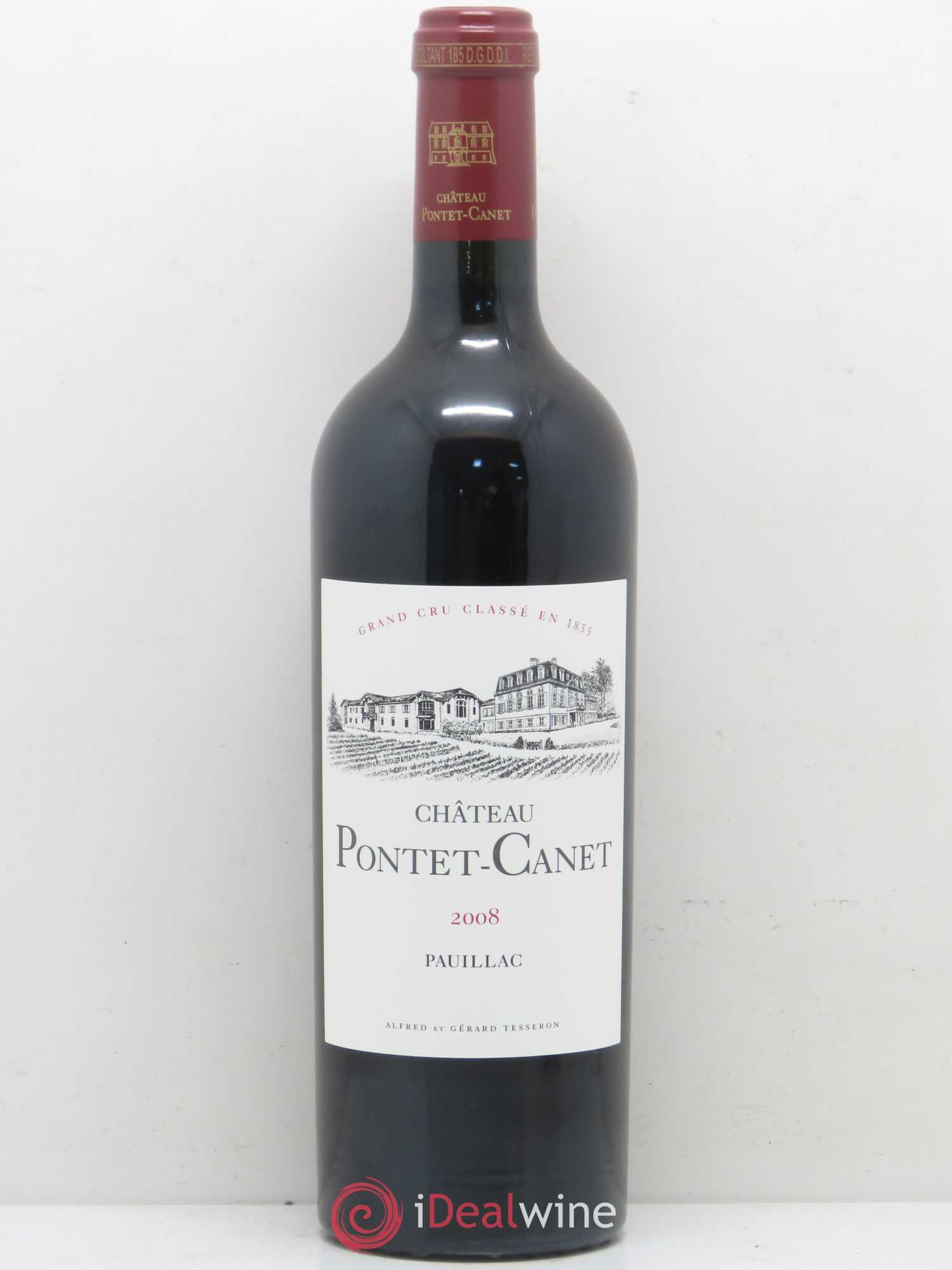 Château Pontet Canet 5ème Grand Cru Classé 2008 - Lot de 1 bouteille - 0