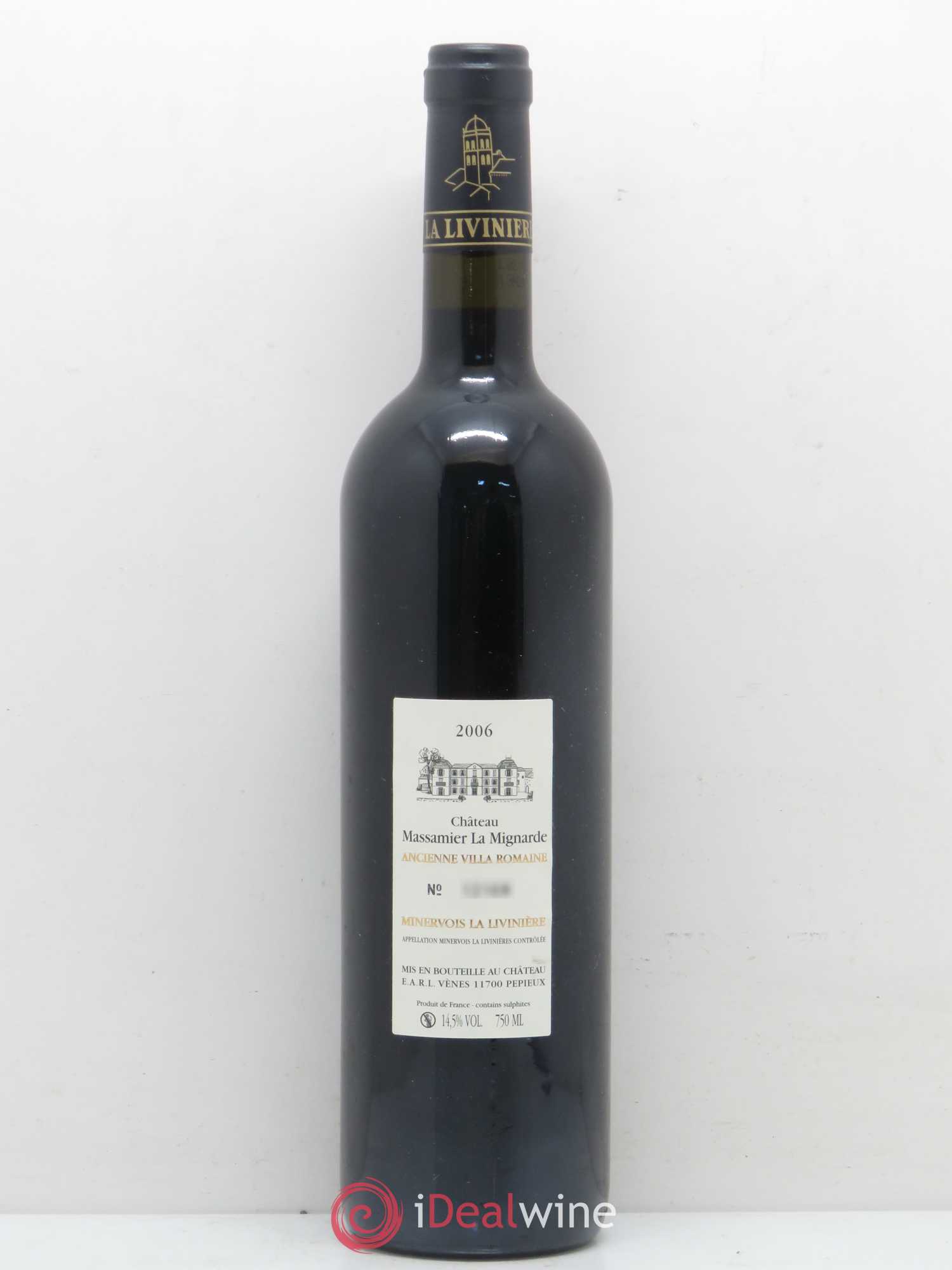 Minervois Massamier La Mignarde Domys Maximus La Liviniere 2006 - Posten von 1 Flasche - 1