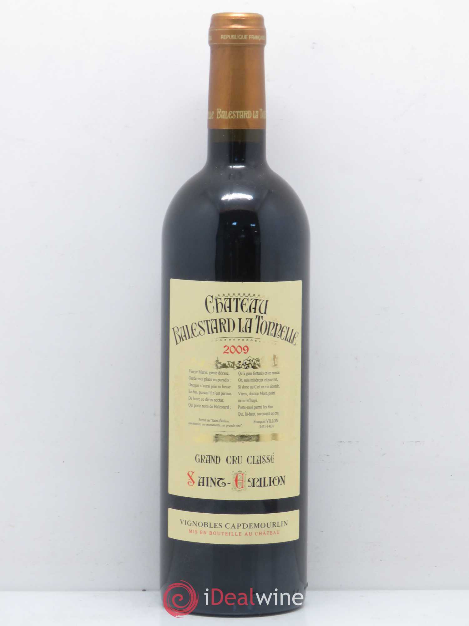 Château Balestard la Tonnelle Grand Cru Classé 2009 - Lot de 1 bouteille - 0