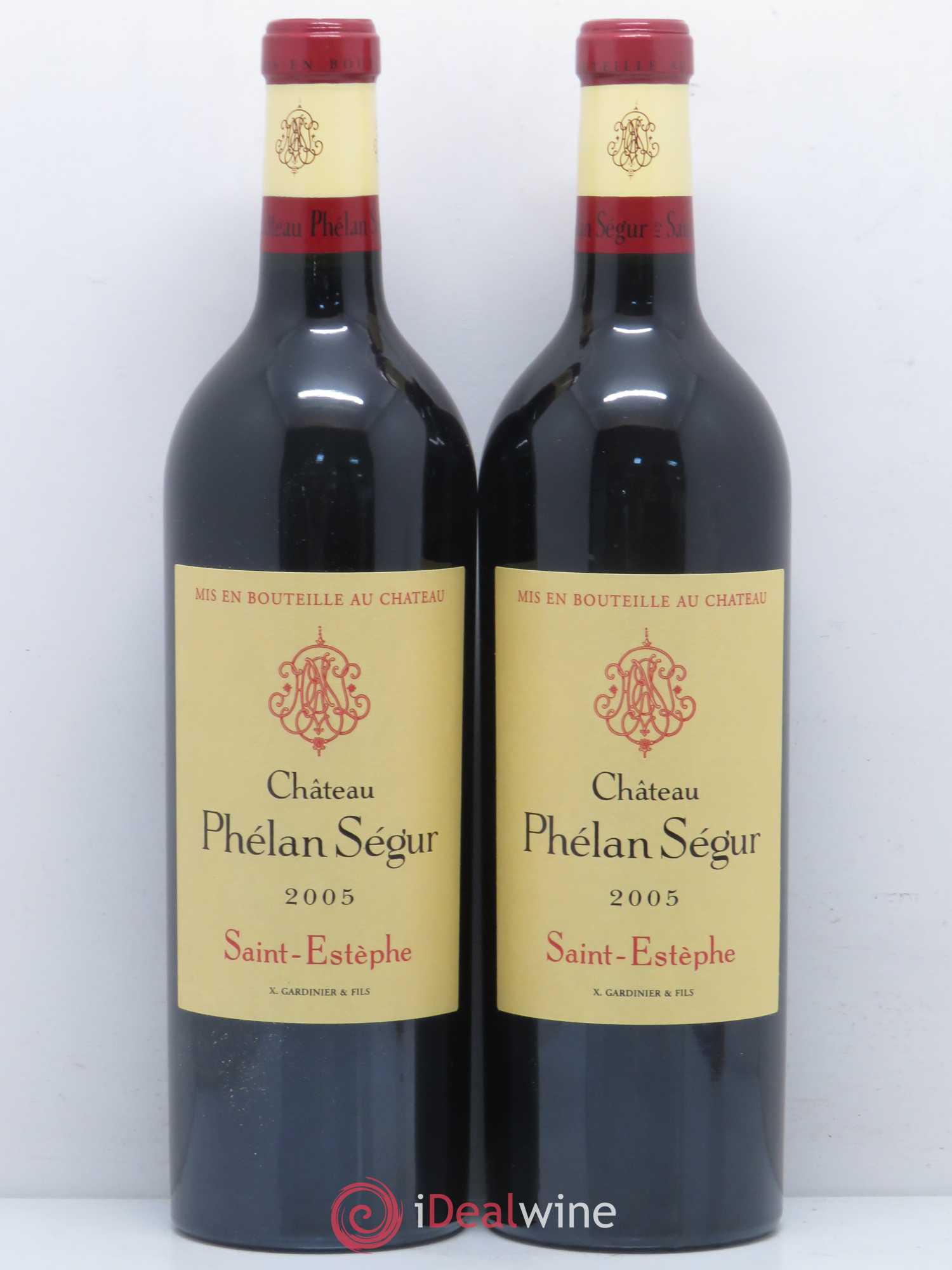 Château Phélan Ségur 2005 - Lot de 2 bouteilles - 0