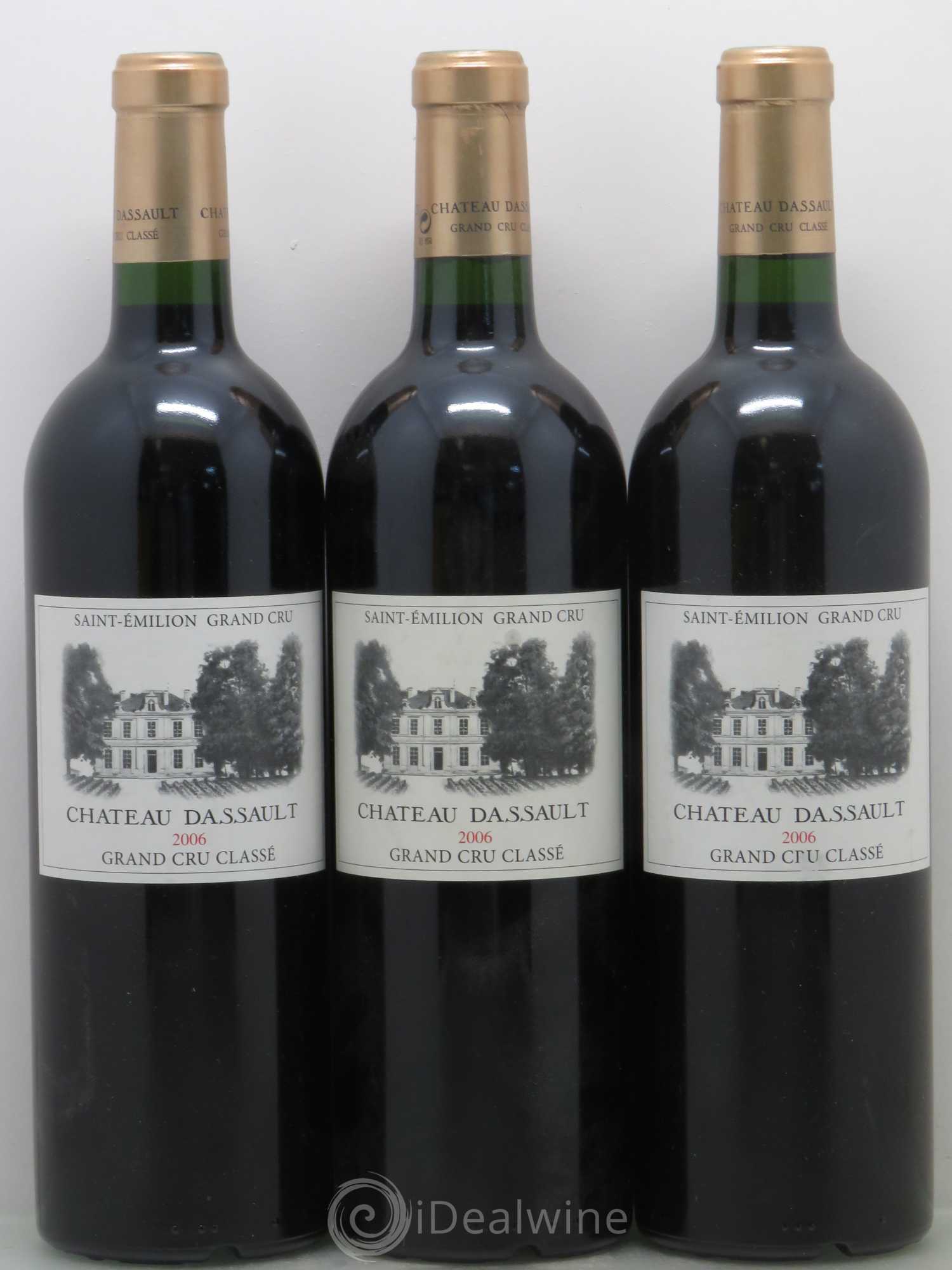 Château Dassault Grand Cru Classé 2006 - Lot de 3 bouteilles - 0
