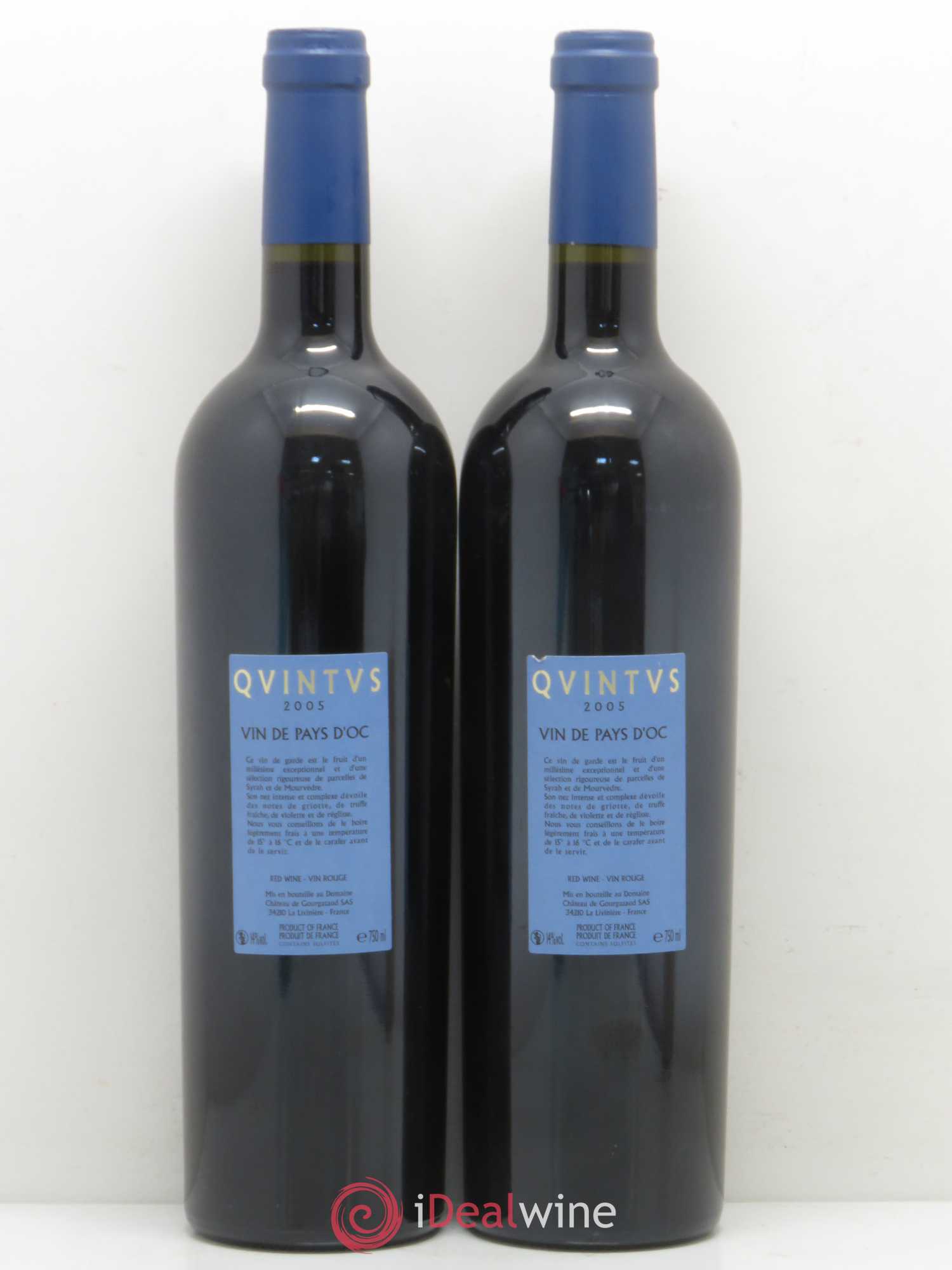 Pays d'Oc Quintus (sans prix de réserve) 2005 - Posten von 2 Flaschen - 1