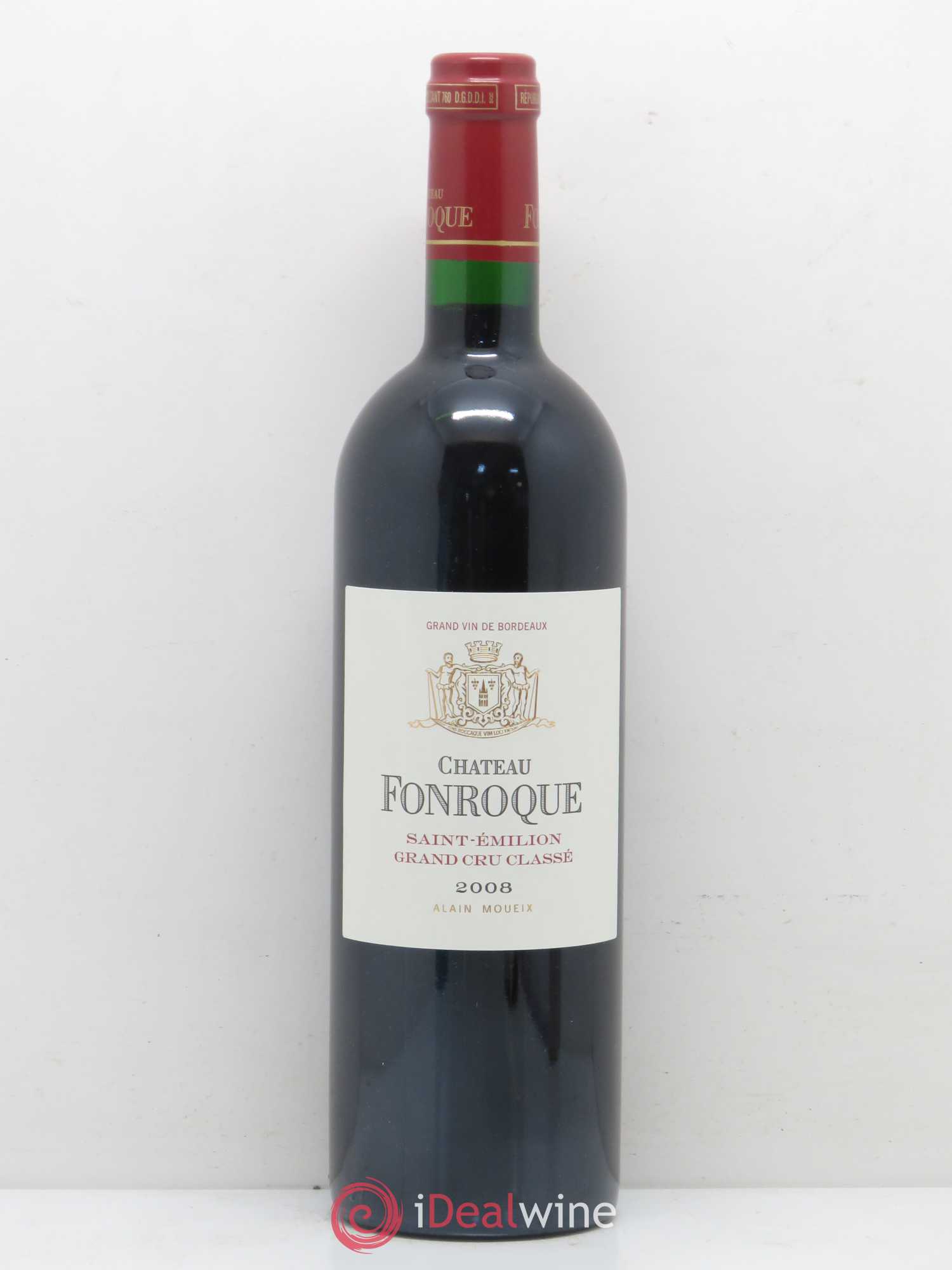 Château Fonroque Grand Cru Classé 2008 - Lot de 1 bouteille - 0