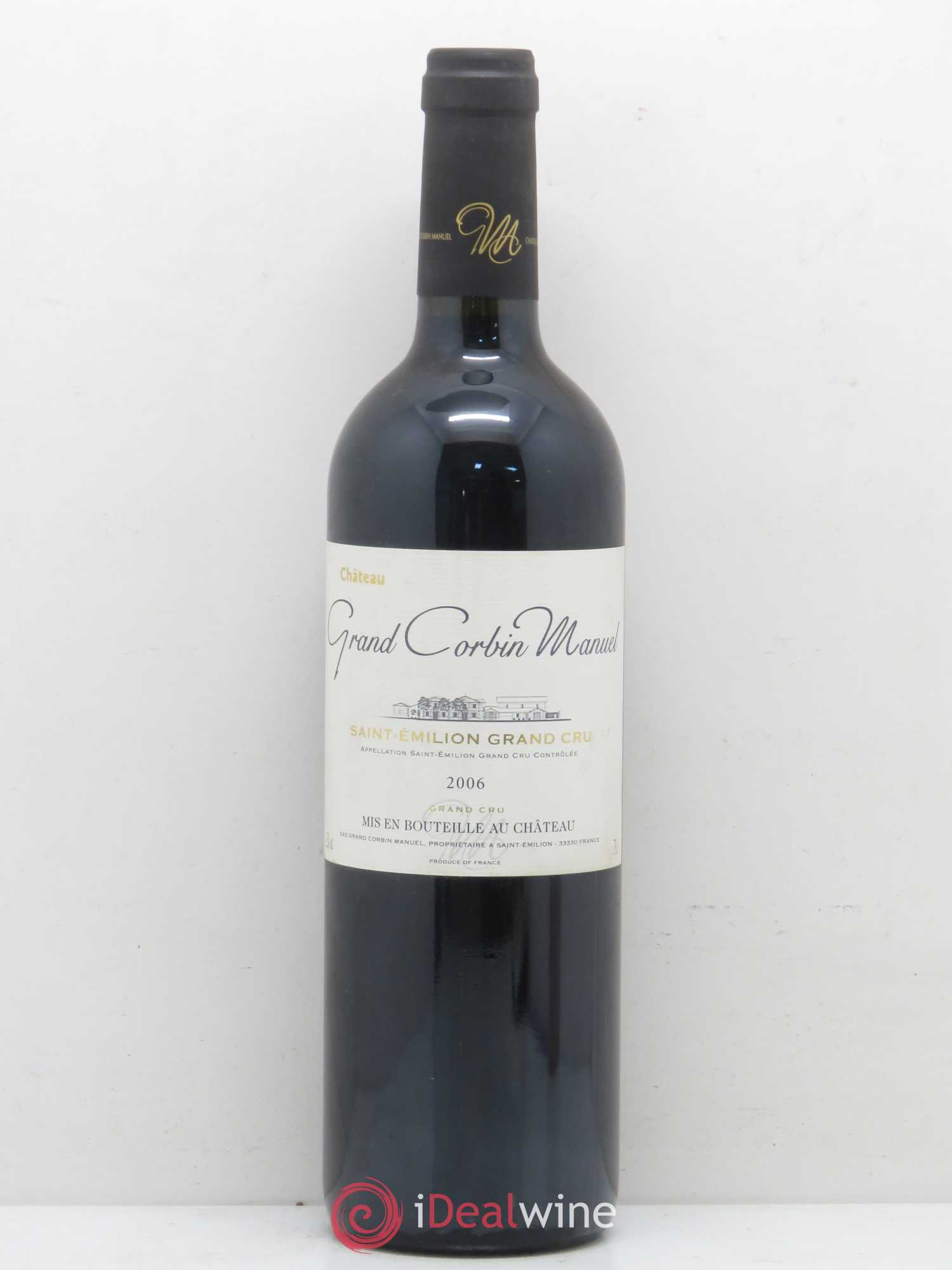 Château Grand Corbin Manuel 2006 - Lot de 1 bouteille - 0