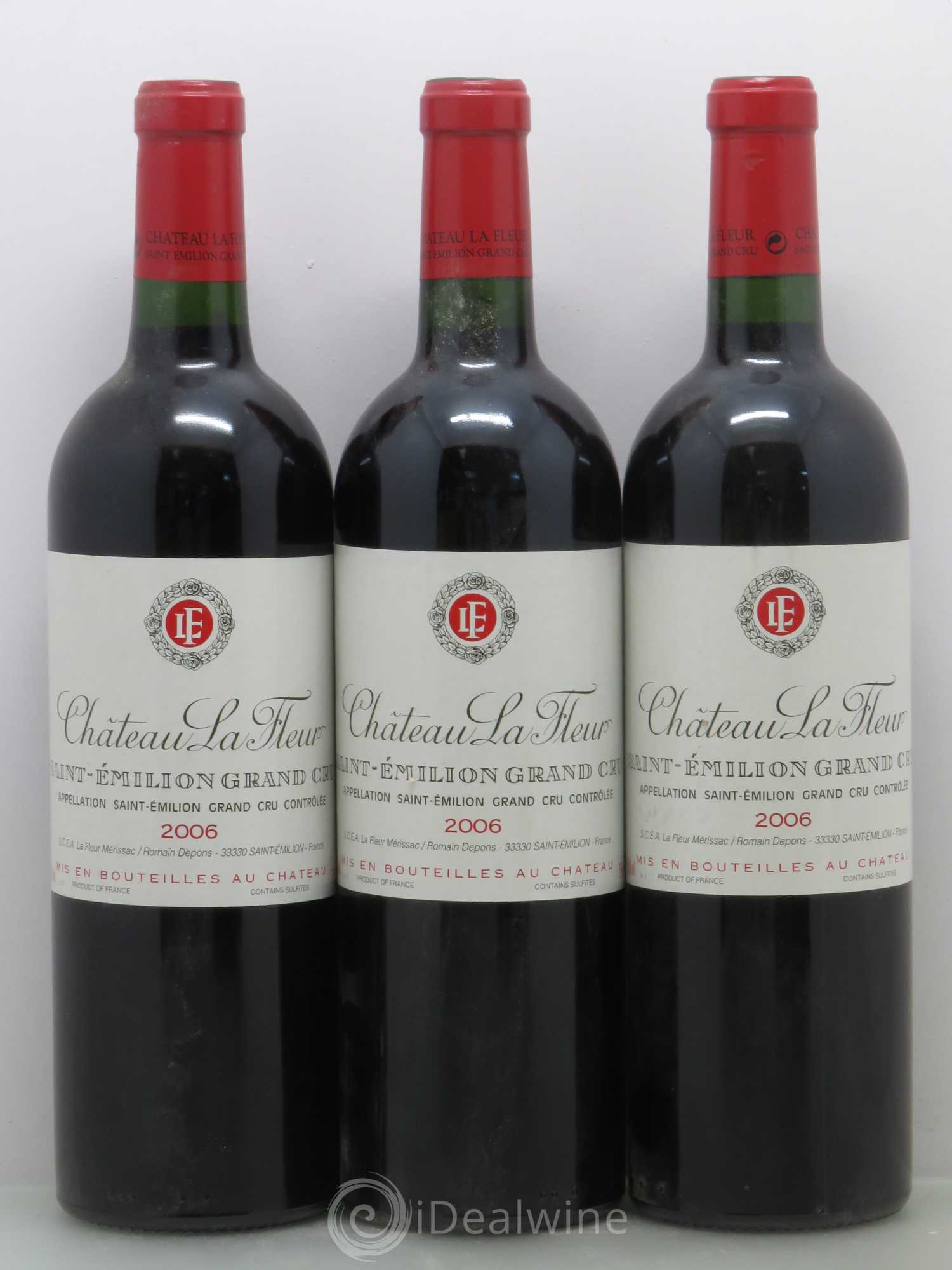 Château La Fleur 2006 - Lot de 3 bouteilles - 0