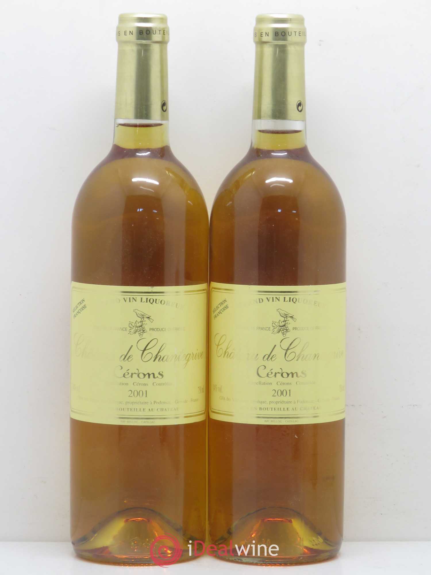 Château de Chantegrive cuvée Françoise (sans prix de réserve) 2001 - Posten von 2 Flaschen - 0