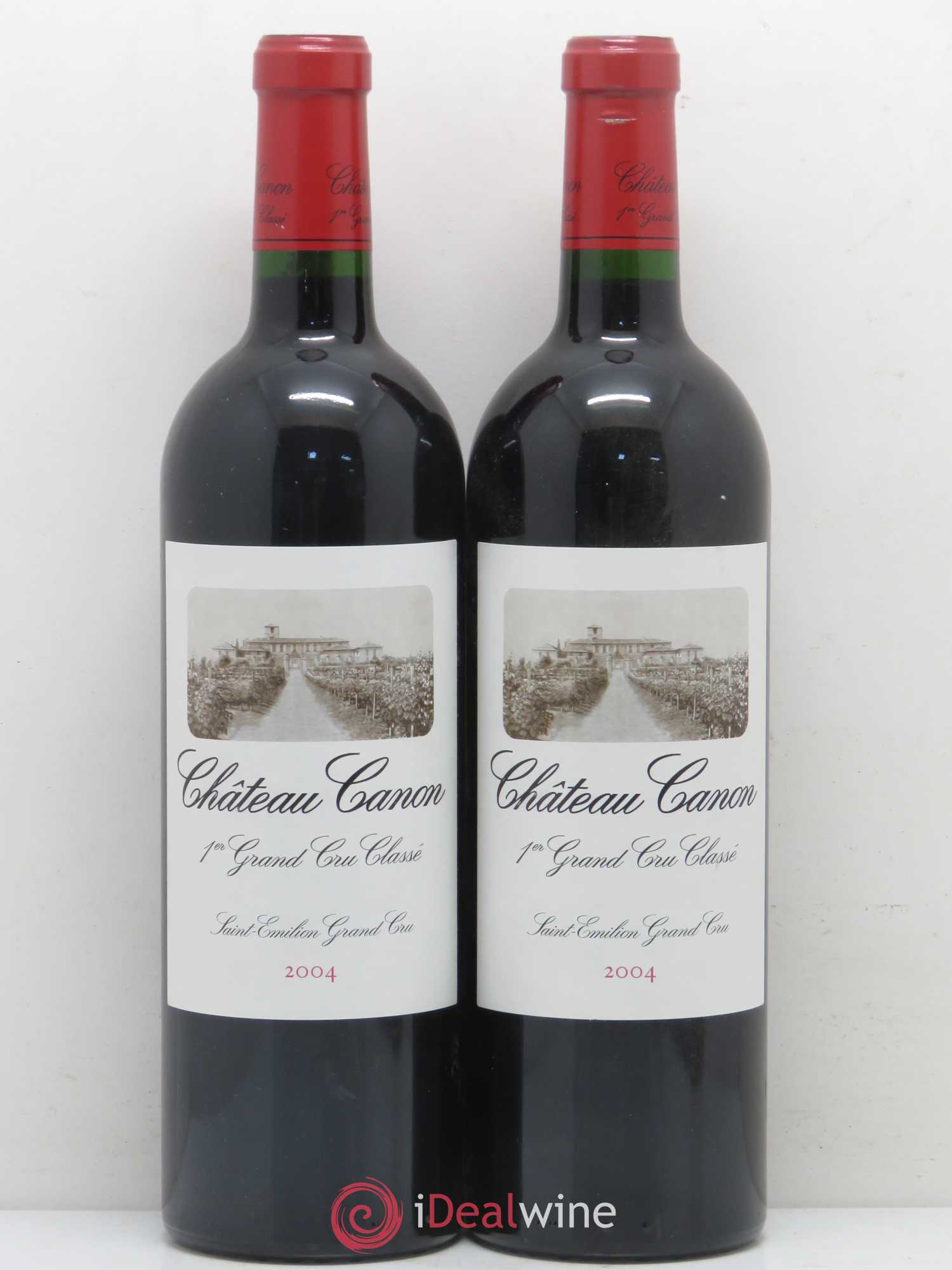 Château Canon 1er Grand Cru Classé B 2004 - Lot de 2 bouteilles - 0