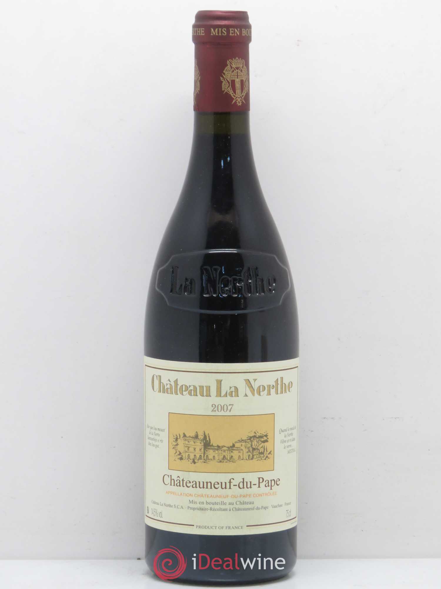 Châteauneuf-du-Pape Château la Nerthe Famille Richard 2007 - Lot de 1 bouteille - 0