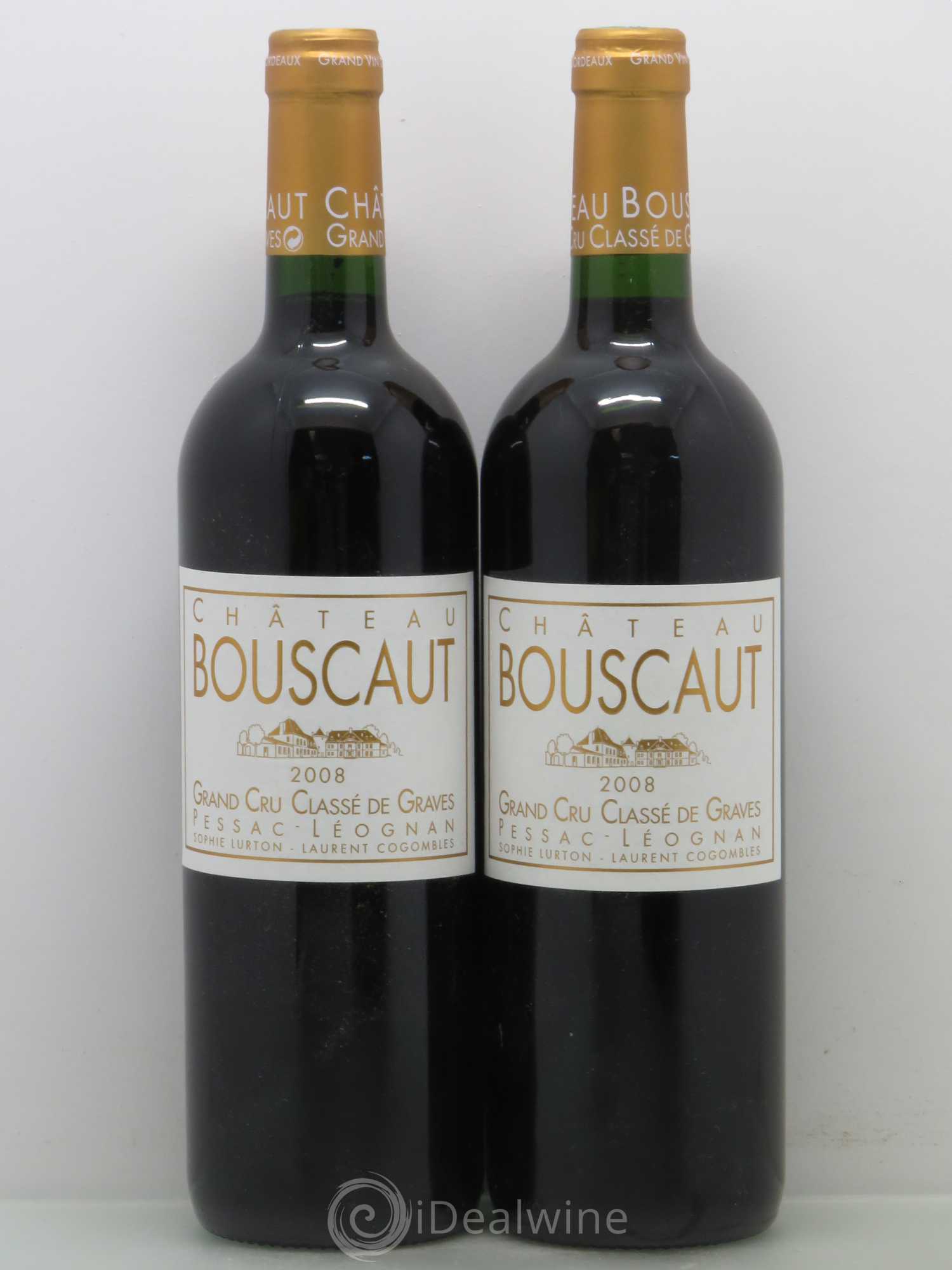 Château Bouscaut Cru Classé de Graves 2008 - Lot de 2 bouteilles - 0