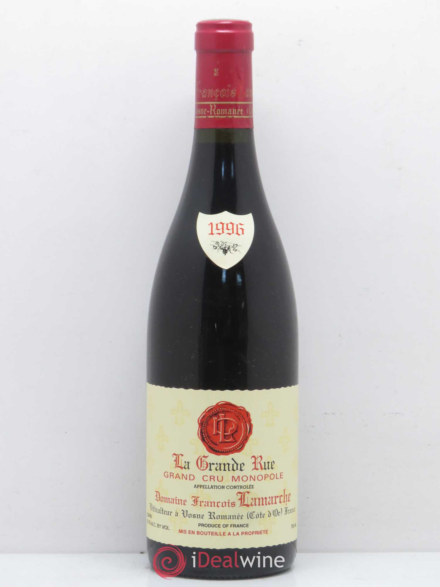 La Grande Rue Grand Cru Lamarche (Domaine) 1996 - Lot de 1 bouteille - 0