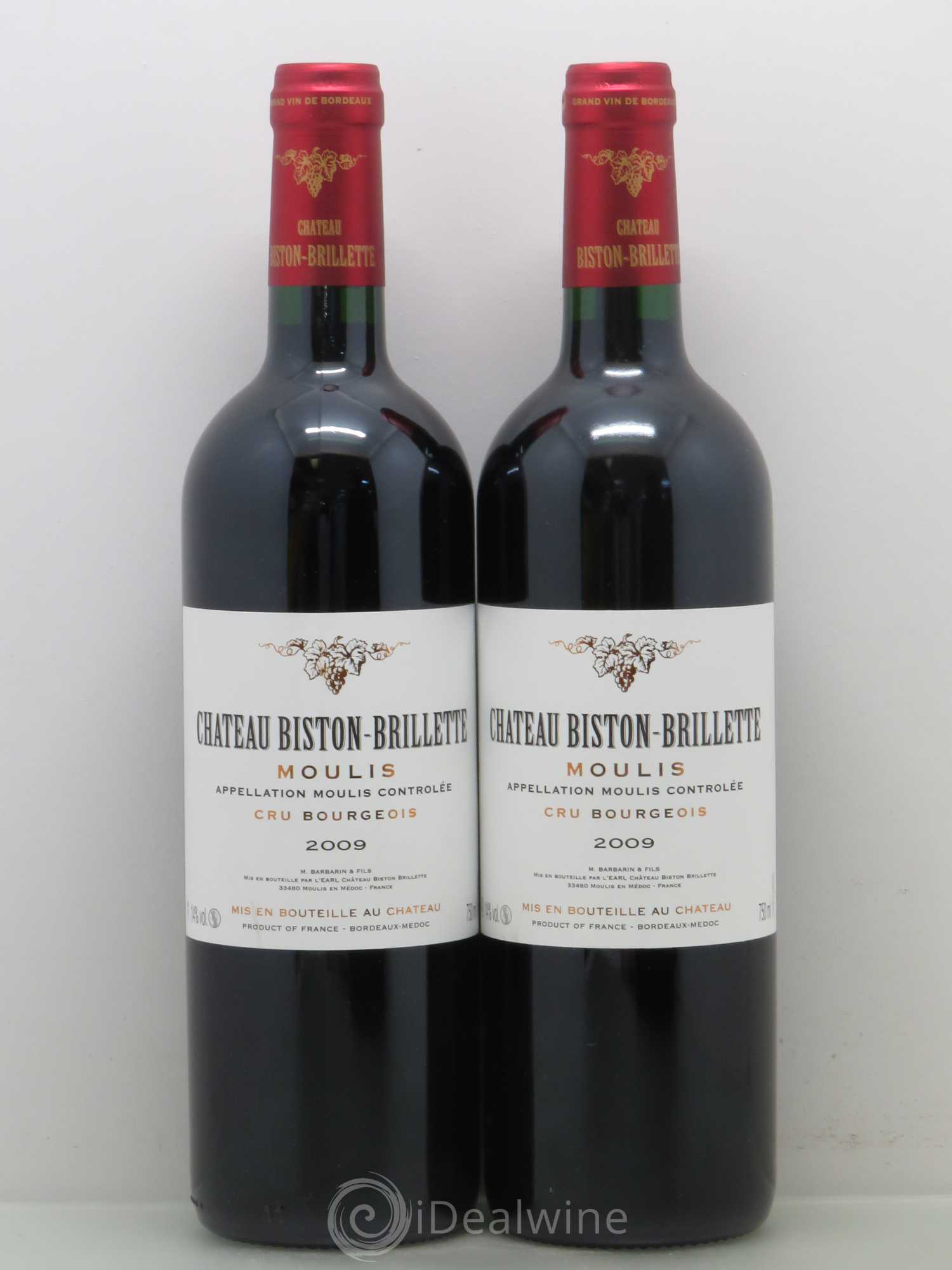 Château Biston Brillette 2009 - Lot de 2 bouteilles - 0