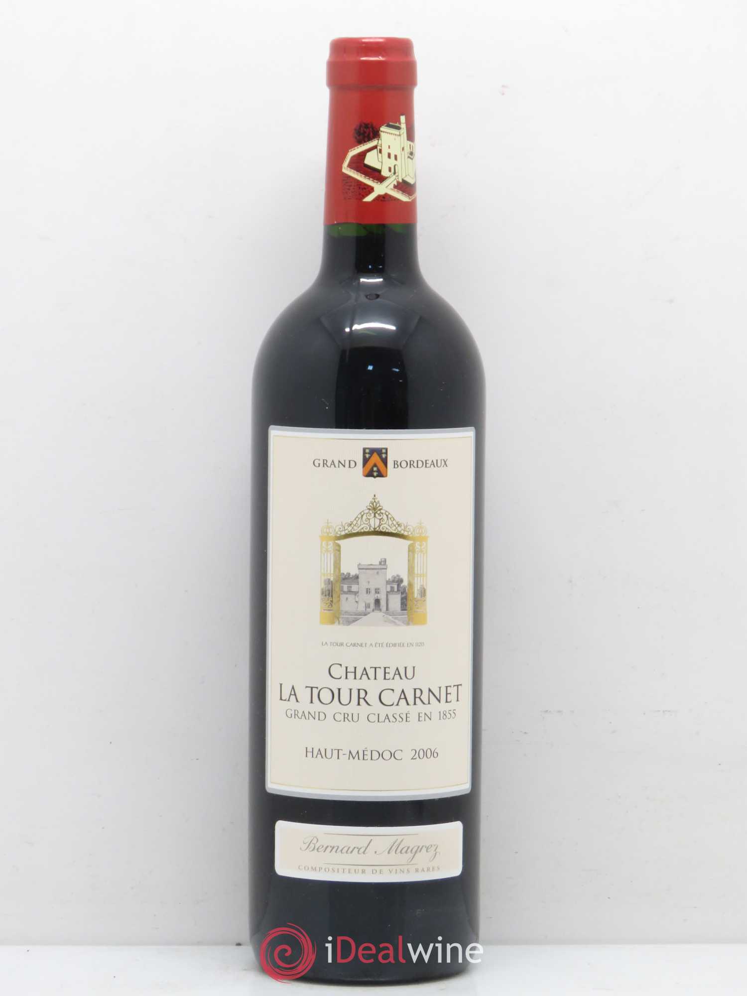 Château la Tour Carnet 4ème Grand Cru Classé 2006 - Lot de 1 bouteille - 0