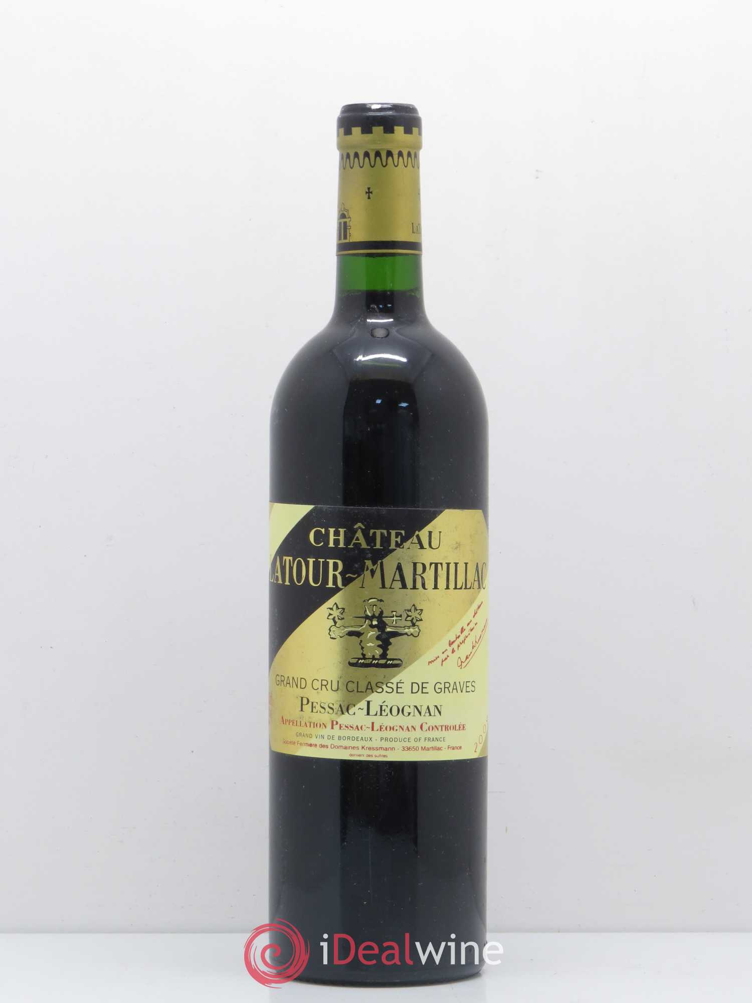 Château Latour-Martillac Cru Classé de Graves 2004 - Lot de 1 bouteille - 0