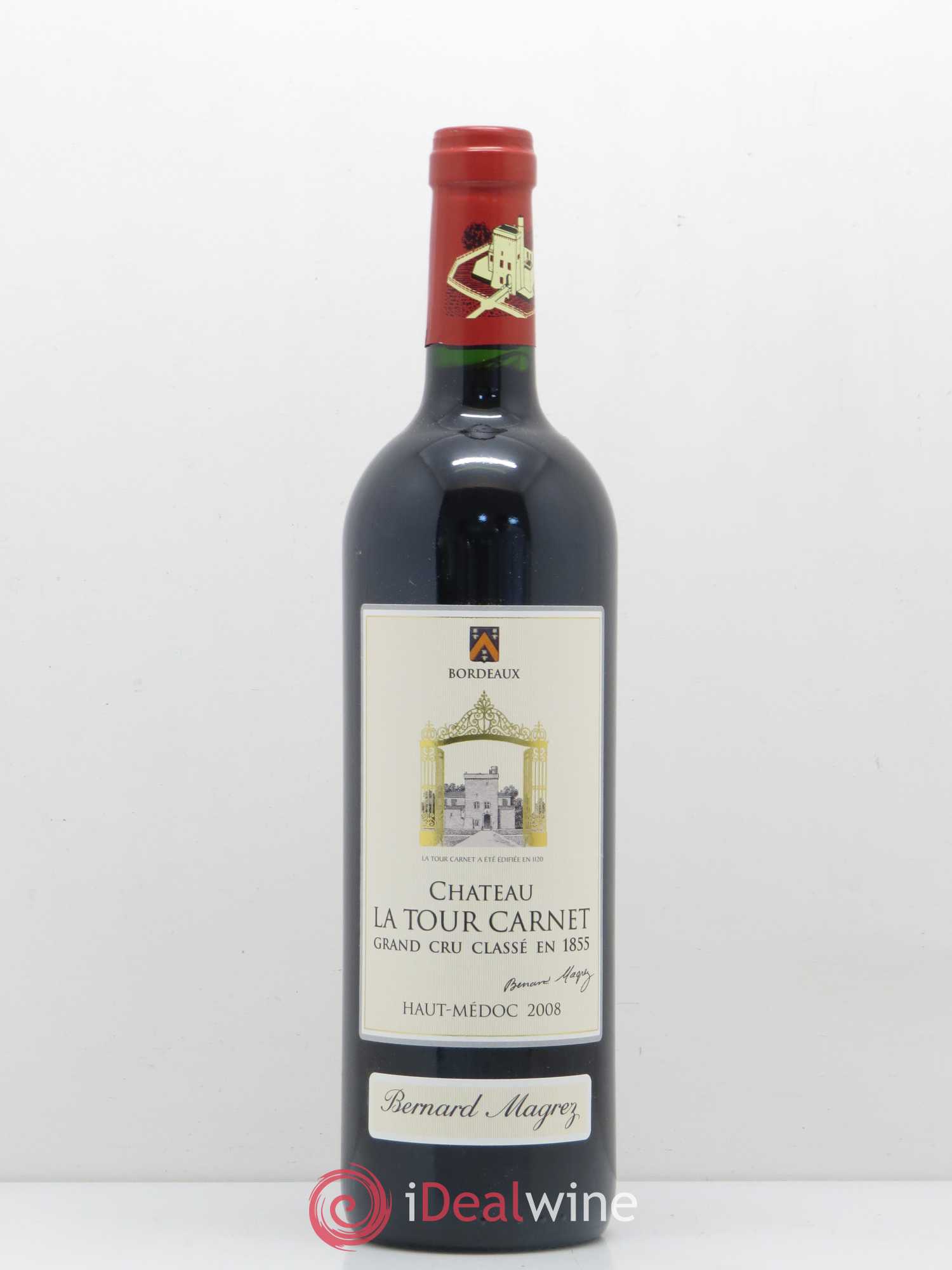 Château la Tour Carnet 4ème Grand Cru Classé 2008 - Lot de 1 bouteille - 0
