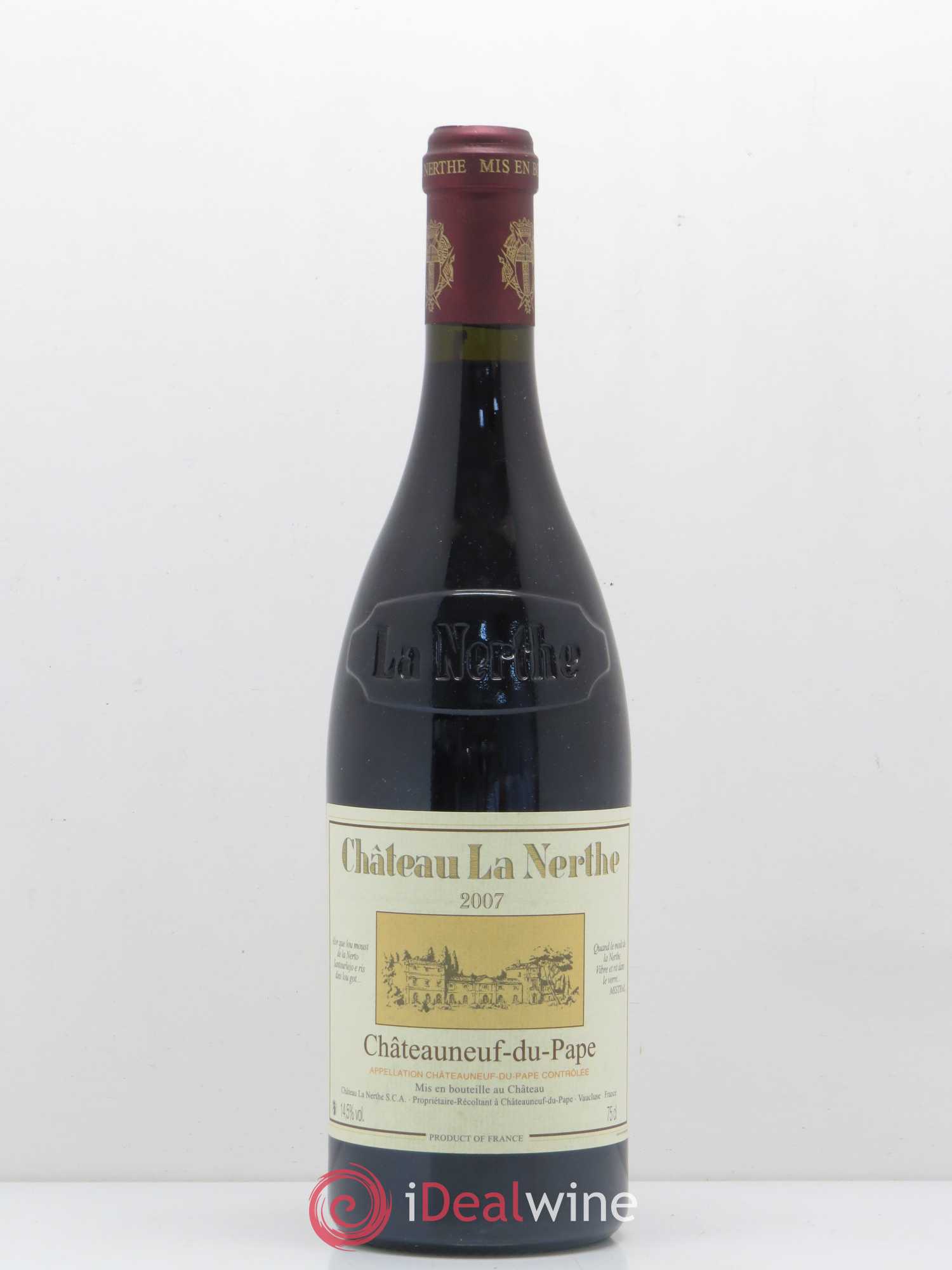 Châteauneuf-du-Pape Château la Nerthe Famille Richard 2007 - Lot de 1 bouteille - 0