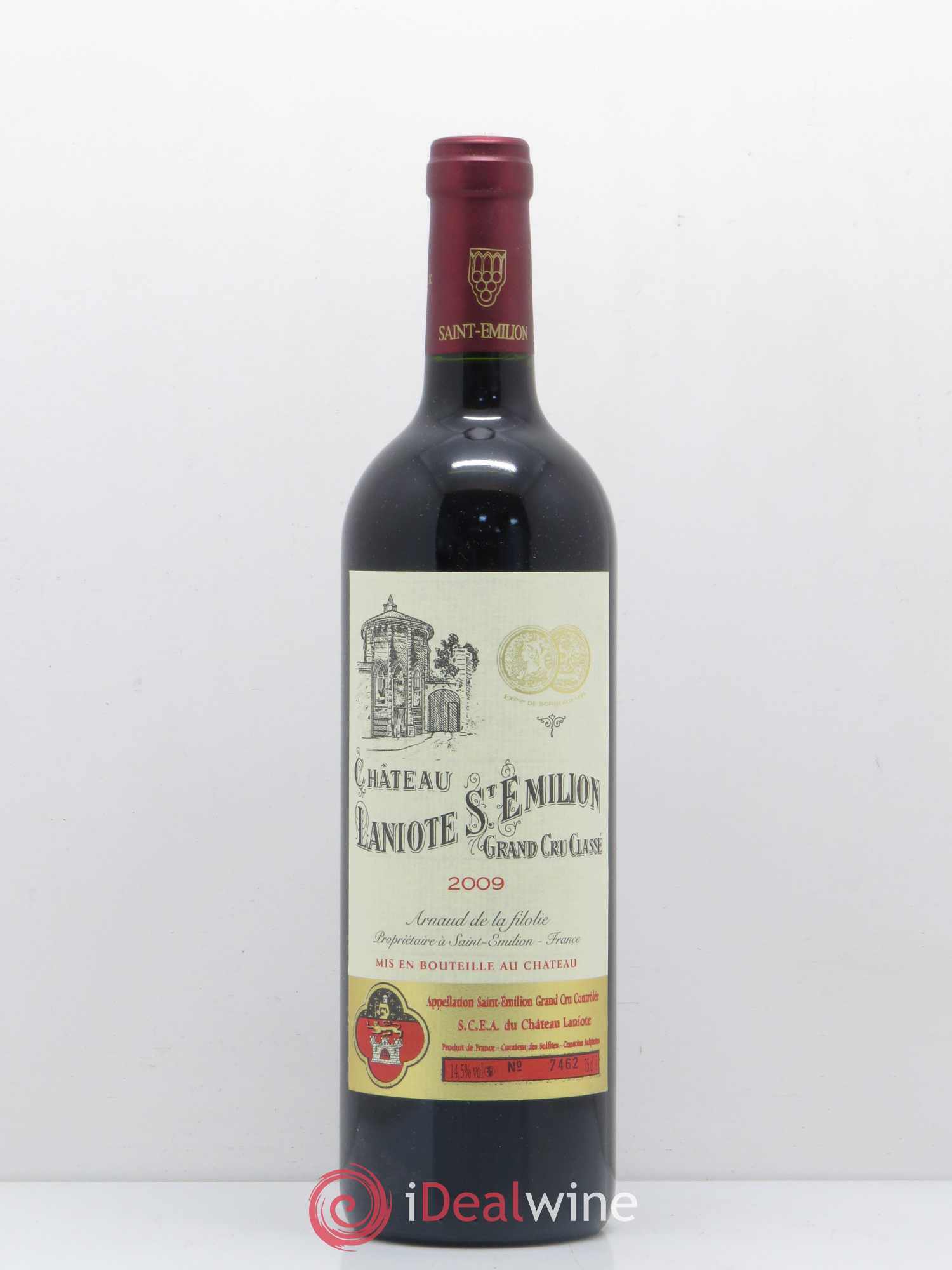 Château Laniote Grand Cru Classé 2009 - Lot de 1 bouteille - 0