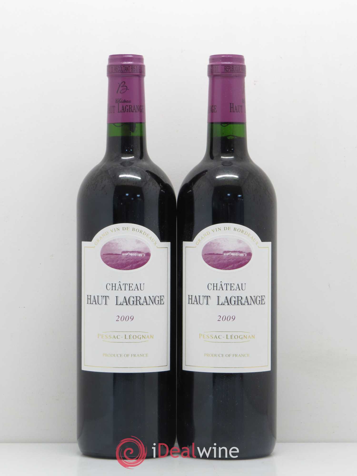 Pessac-Léognan Château Haut Lagrange (sans prix de réserve) 2009 - Posten von 2 Flaschen - 0