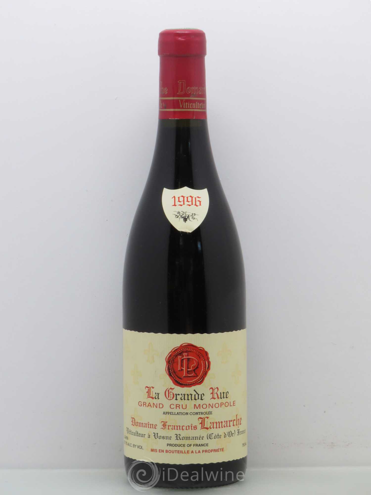 La Grande Rue Grand Cru Lamarche (Domaine) 1996 - Lot de 1 bouteille - 0