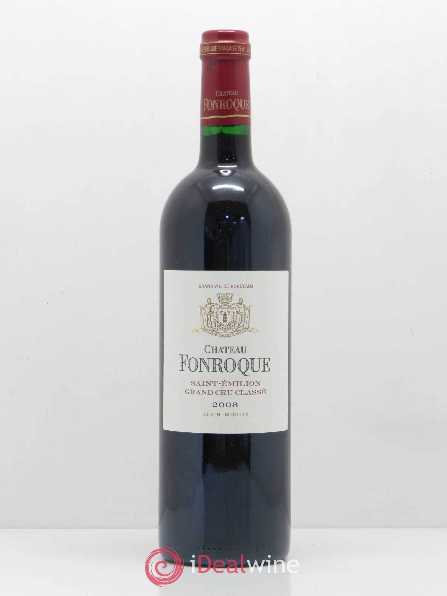 Château Fonroque Grand Cru Classé 2008 - Lot de 1 bouteille - 0