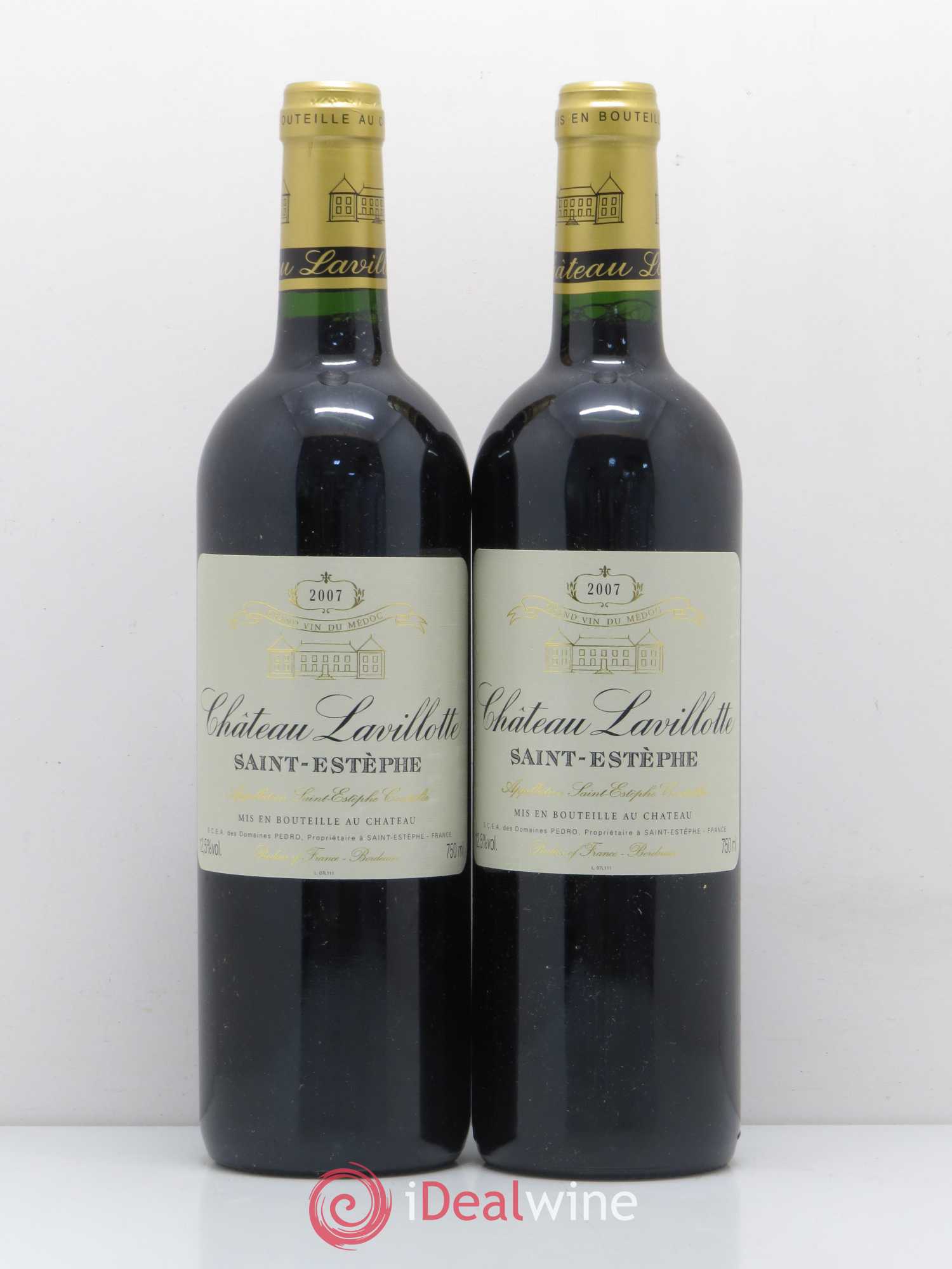 Saint-Estèphe Château Lavillotte (sans prix de réserve) 2007 - Posten von 2 Flaschen - 0