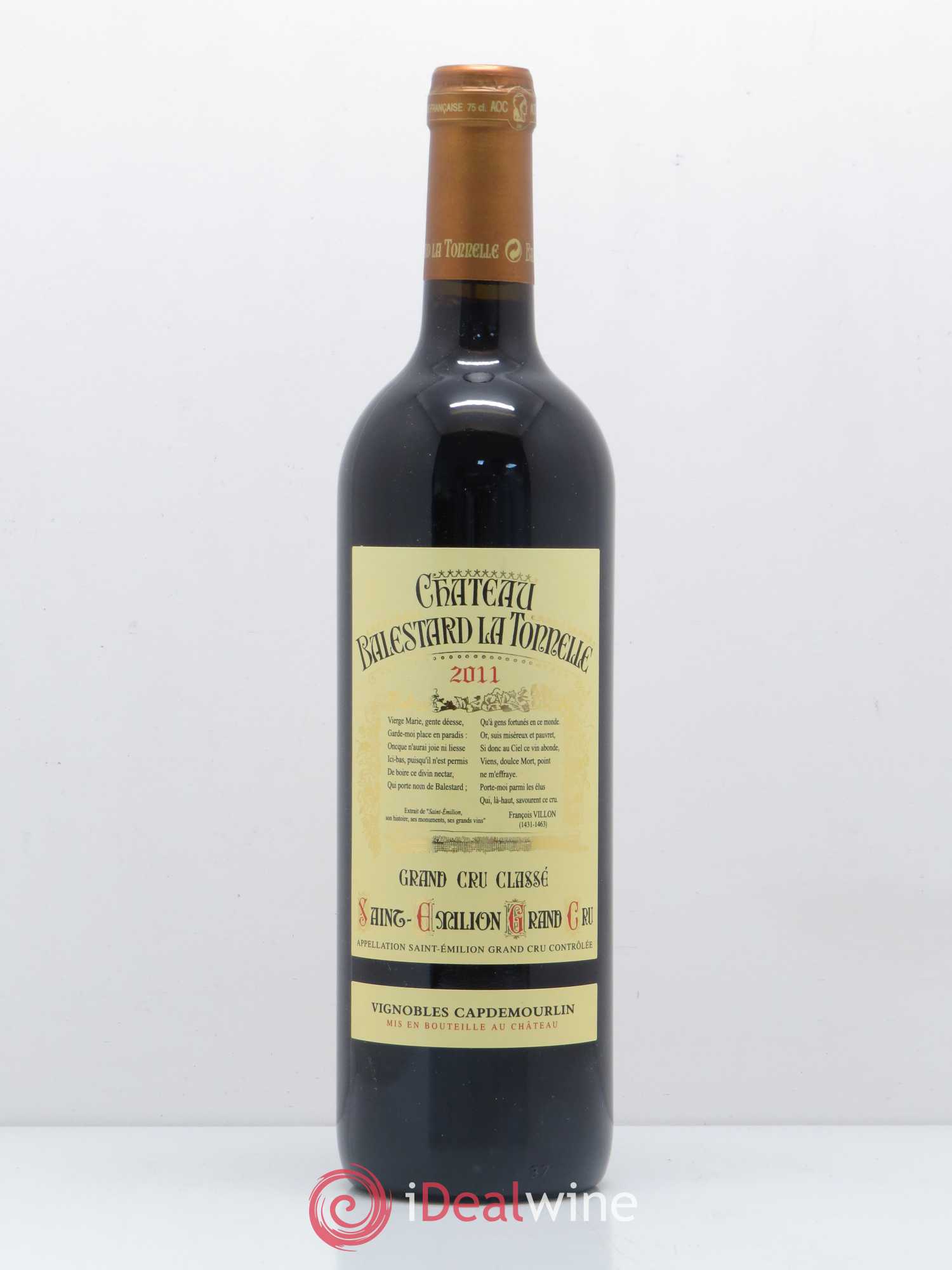 Château Balestard la Tonnelle Grand Cru Classé 2011 - Lot de 1 bouteille - 0